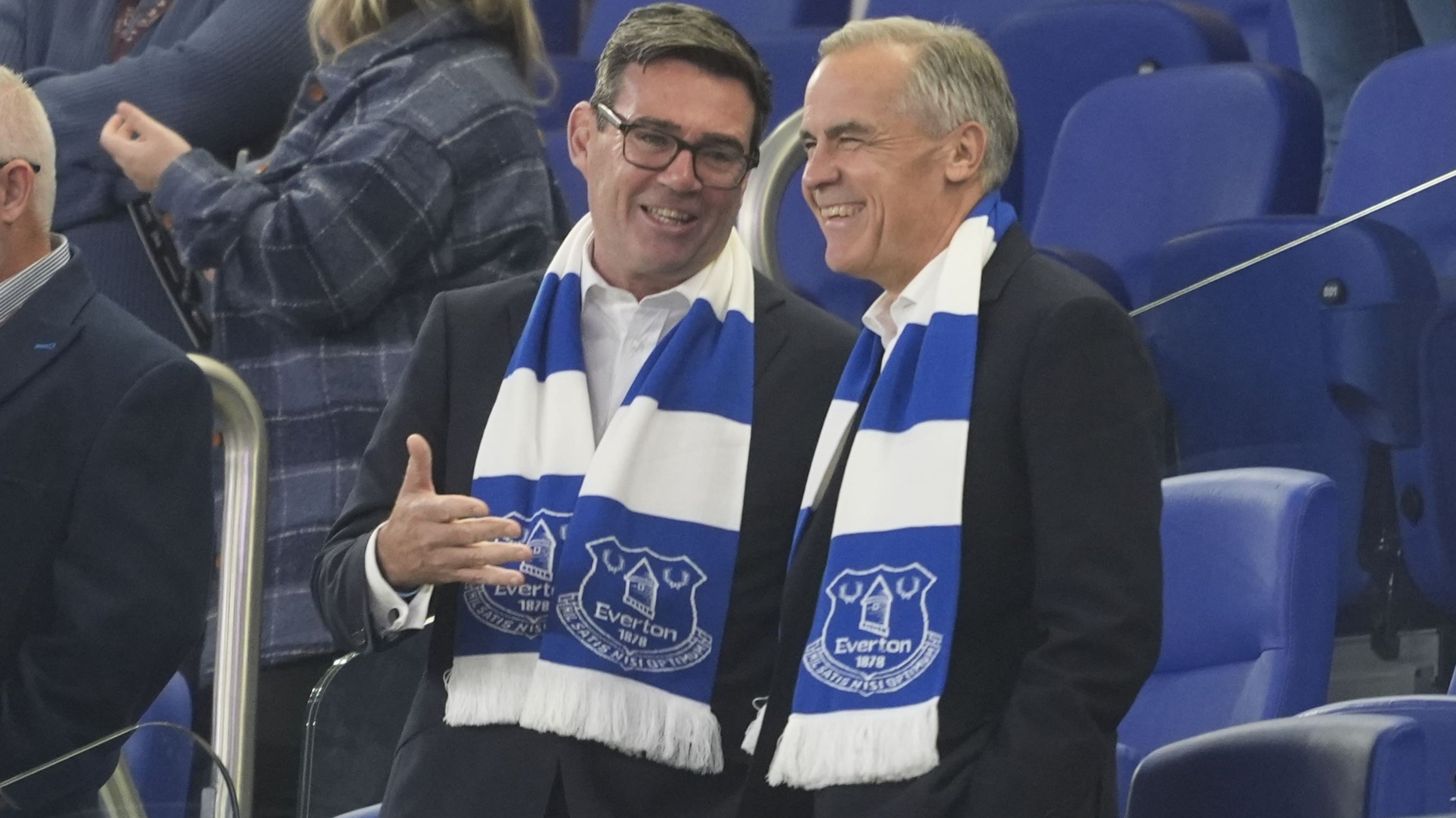 Burnham meets Carney at Everton stadium before watching Carabao Cup match