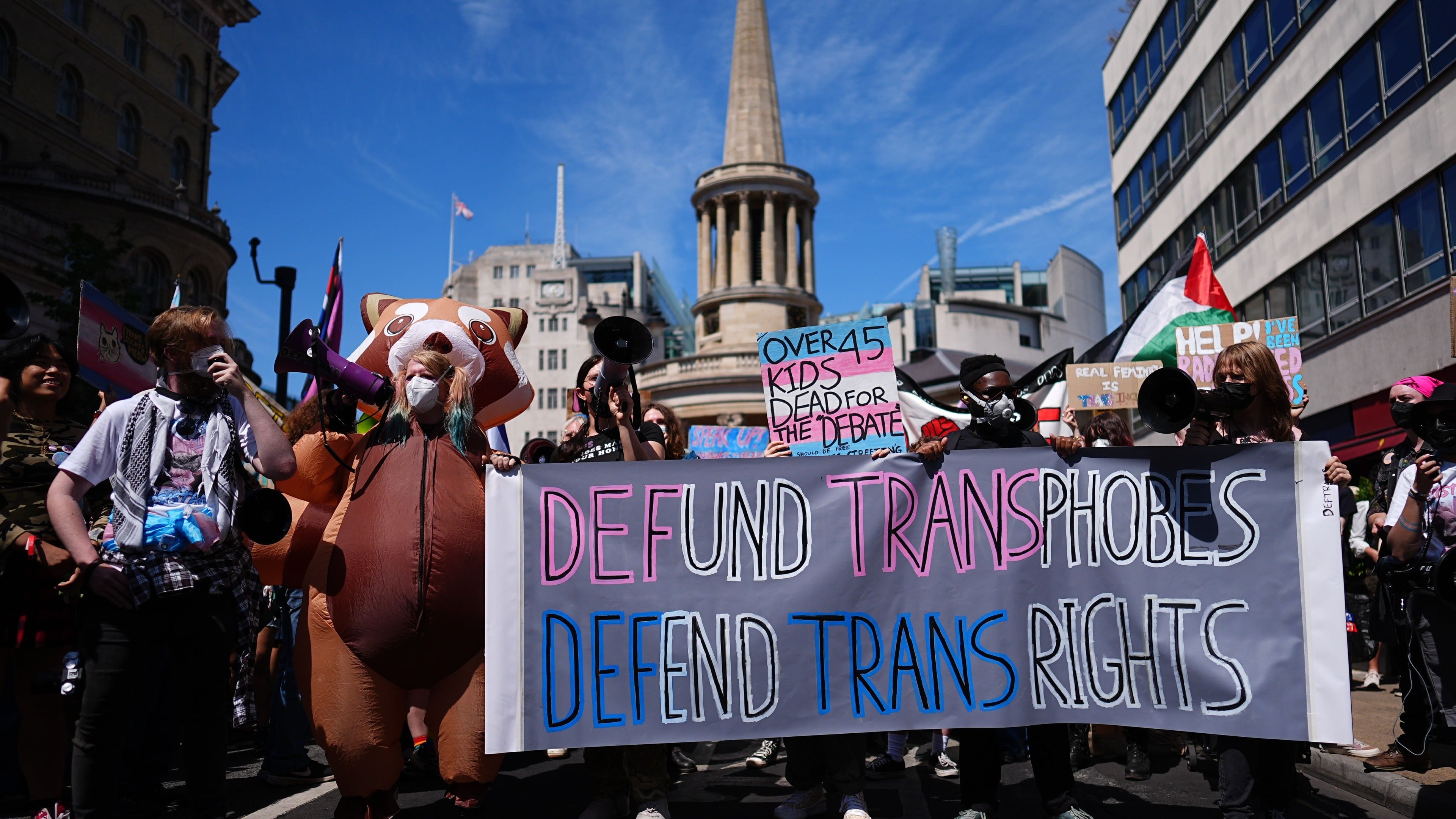 About 150,000 march in London for Pride as organisers call it world’s largest trans event