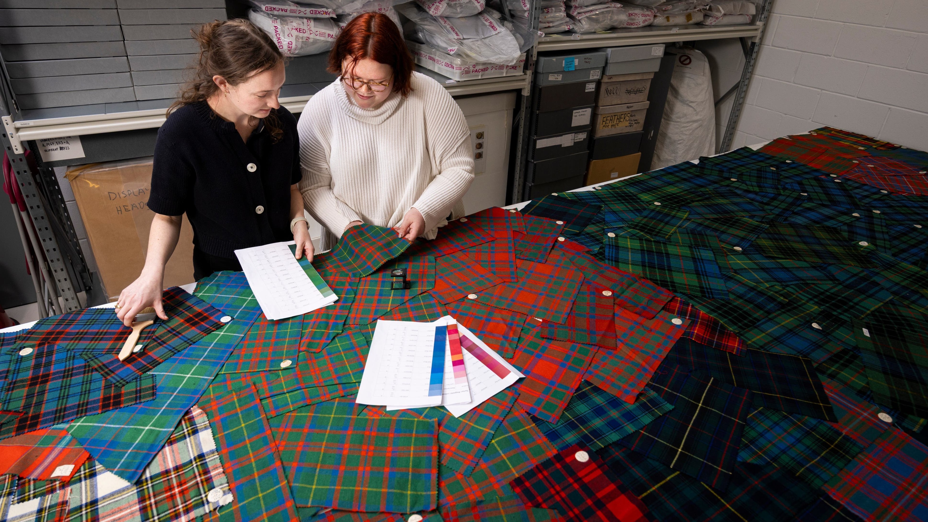 “Exceptional” tartan archive gifted to the nation, including historic royal designs