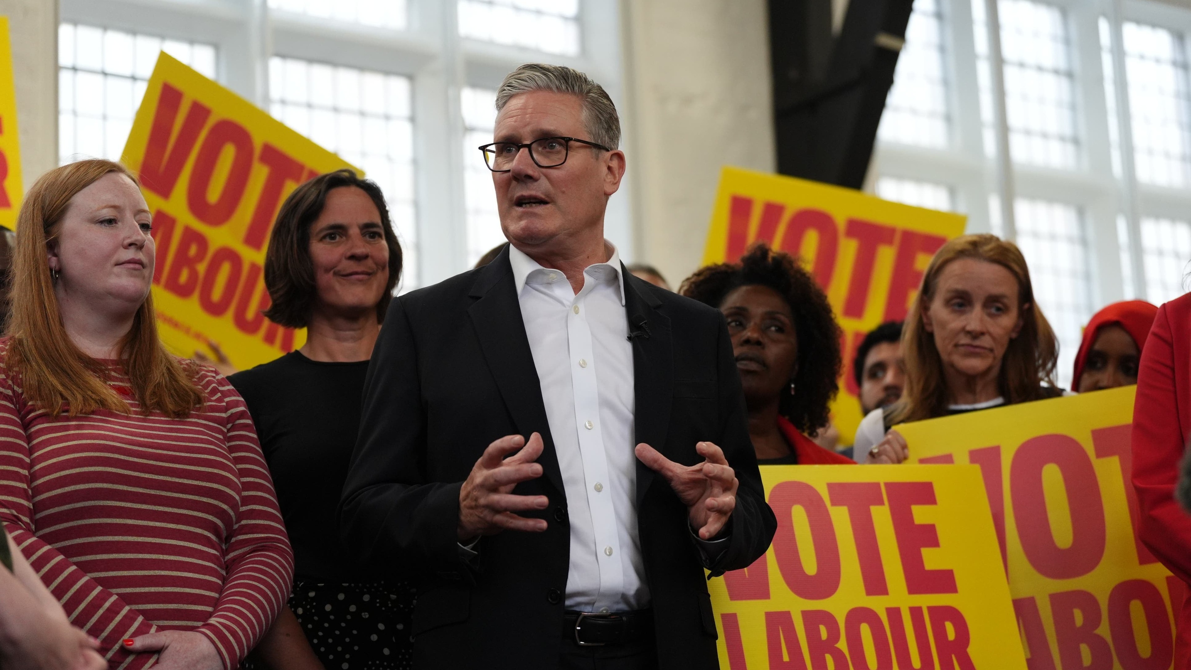 Keir Starmer says he is resolute as leadership challenges are expected after elections