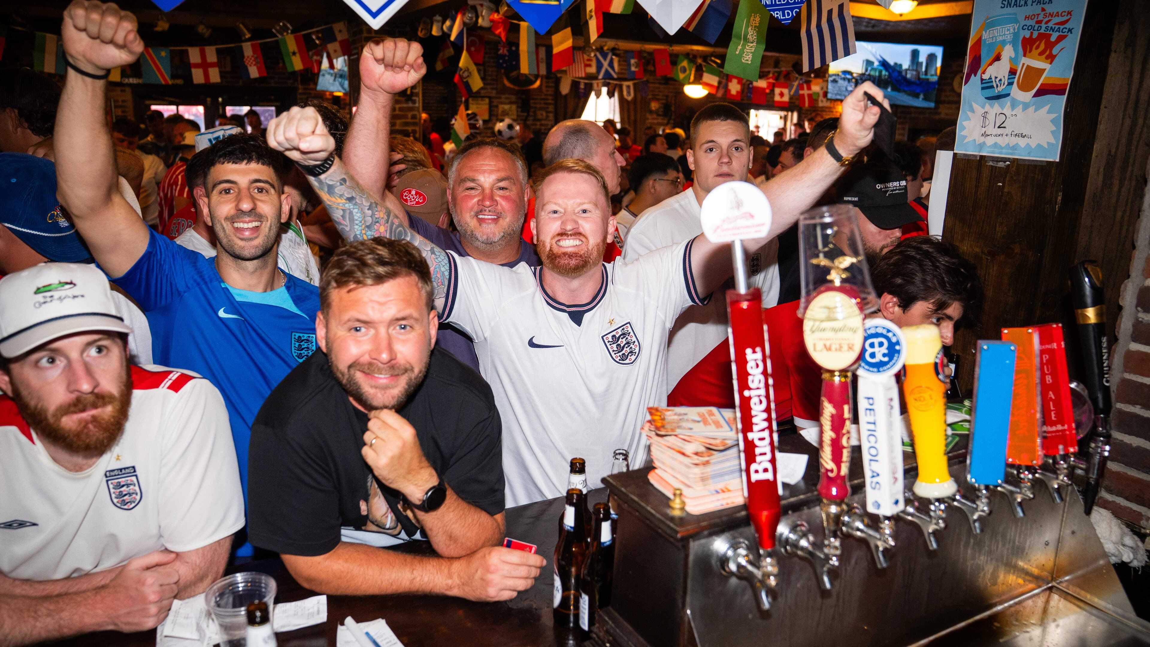 Hundreds of England supporters gather in Dallas ahead of World Cup opener