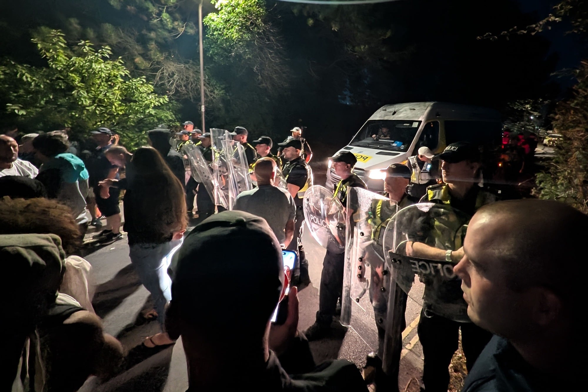 Dover Protest Police Response
