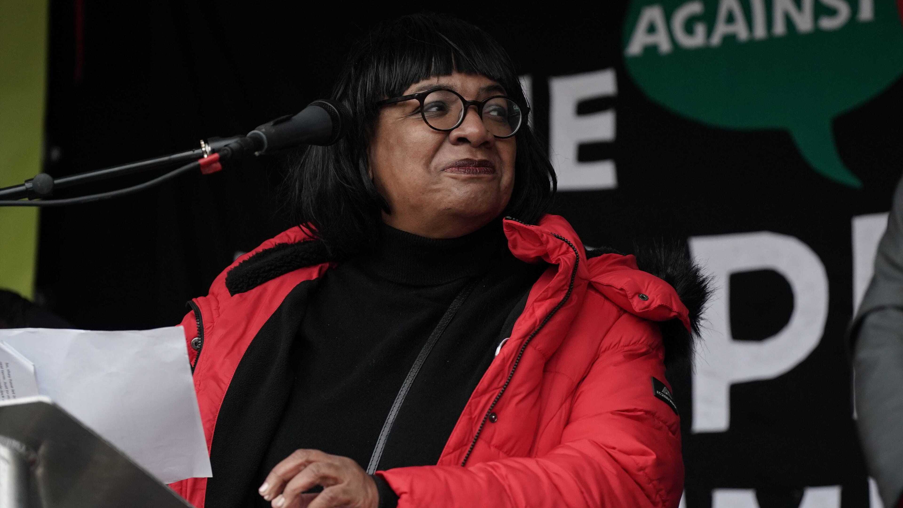 Diane Abbott readmitted to Labour Party after ‘formal warning’