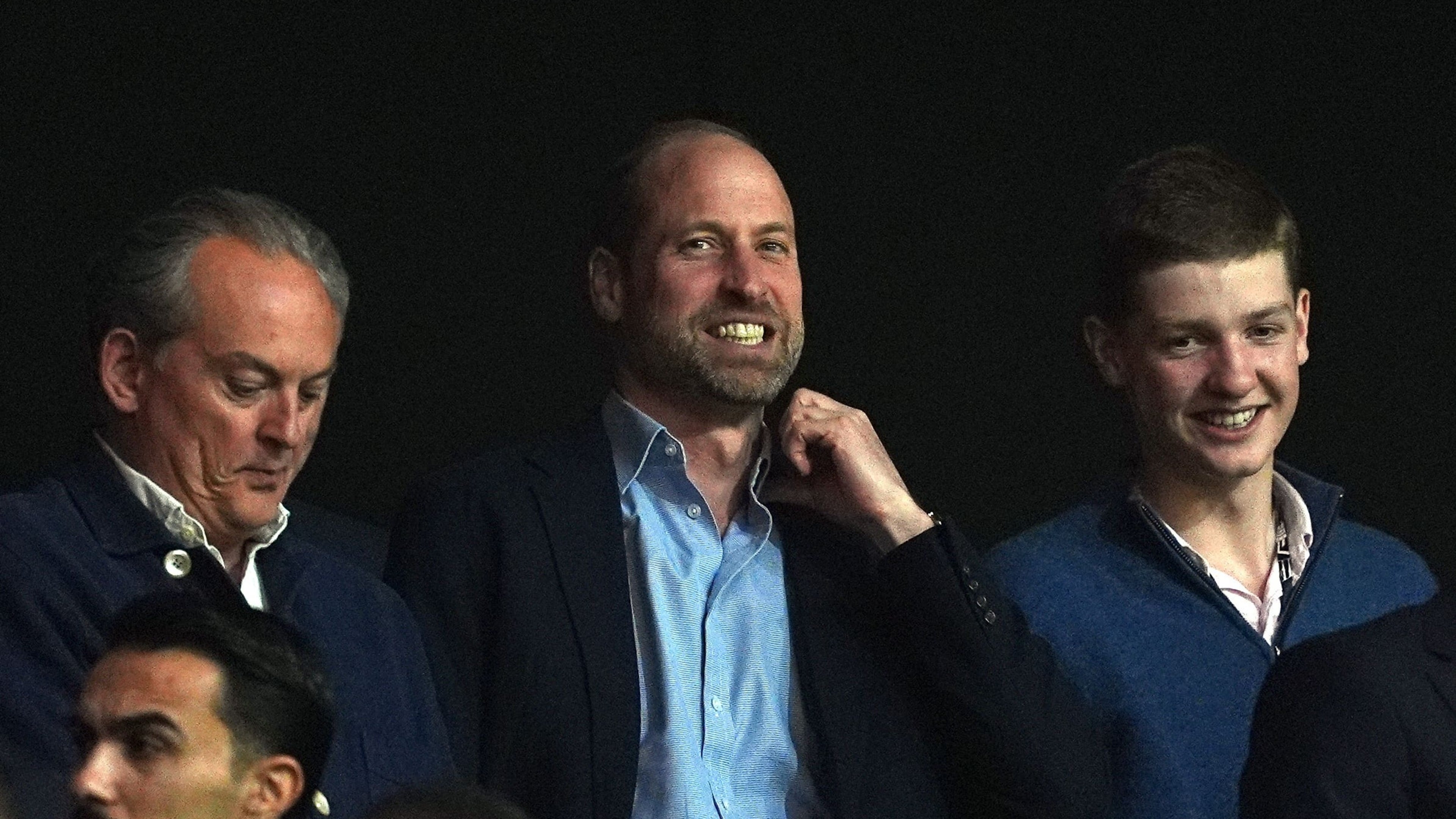 Prince William meets Aston Villa fan podcast hosts after Europa League win