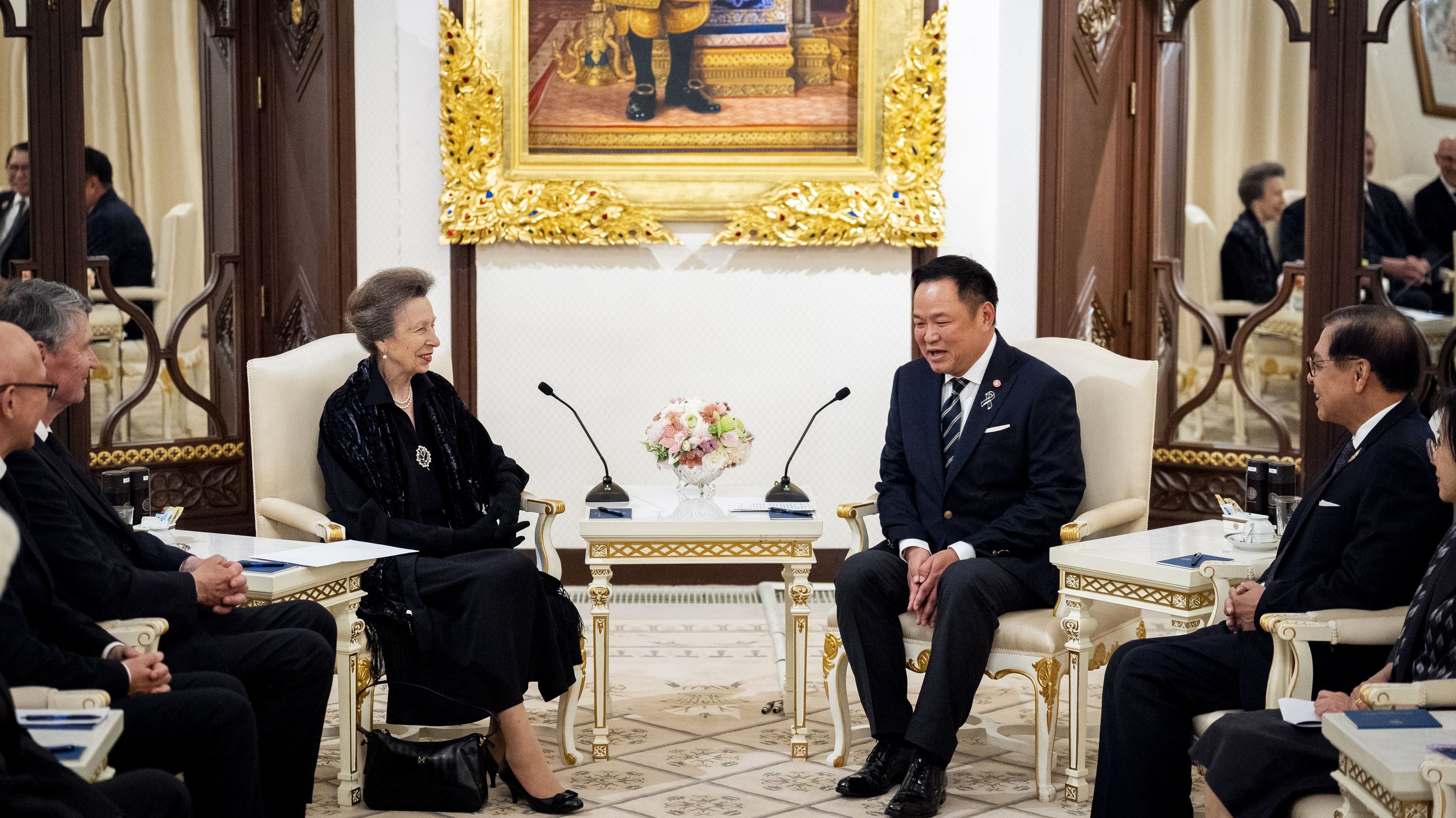 Princess Anne meets footballers in Thailand after reflecting on England’s defeat