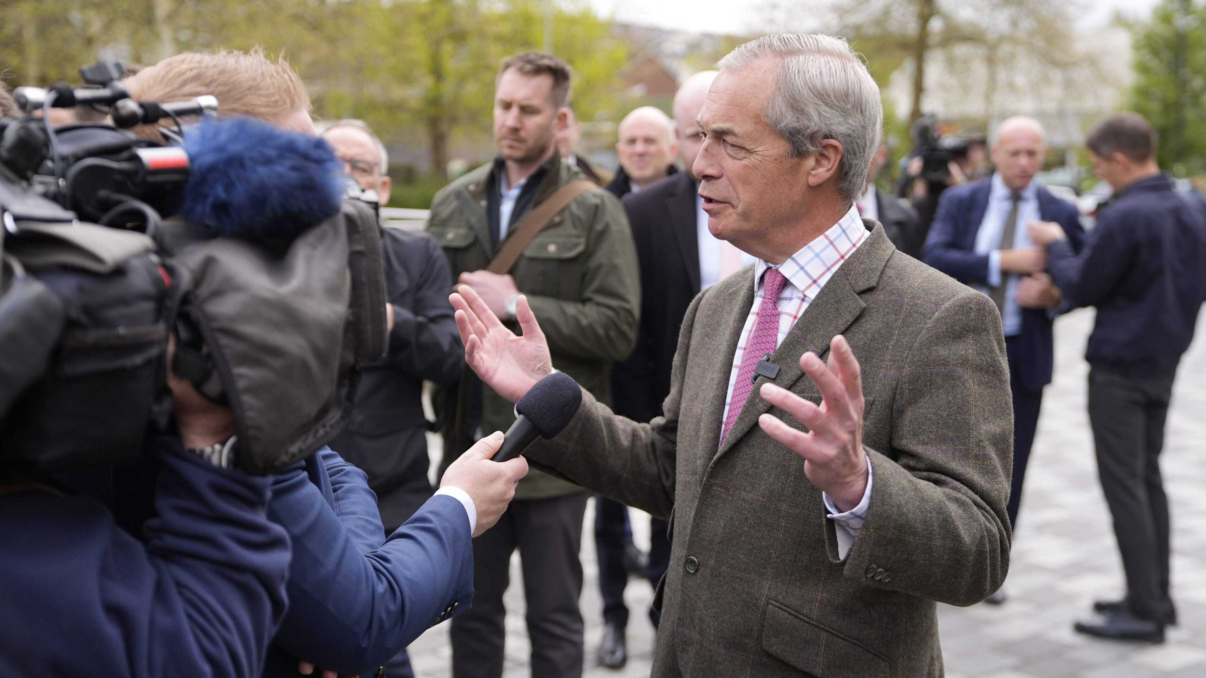 Britain is ‘defenceless’ without support of the US, says Farage