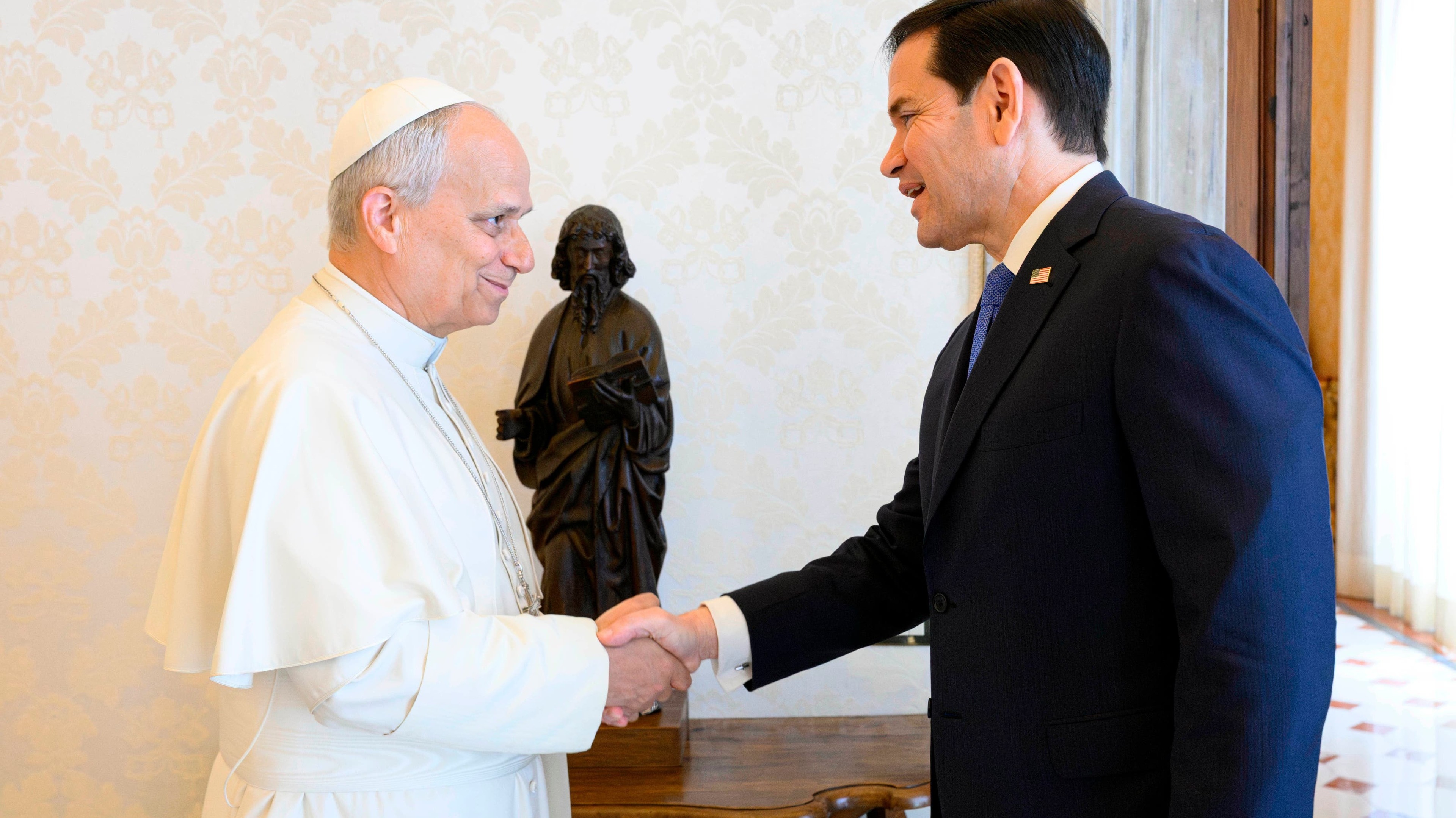 Pope and Rubio commit to foster good relations after Trump spat over Iran war