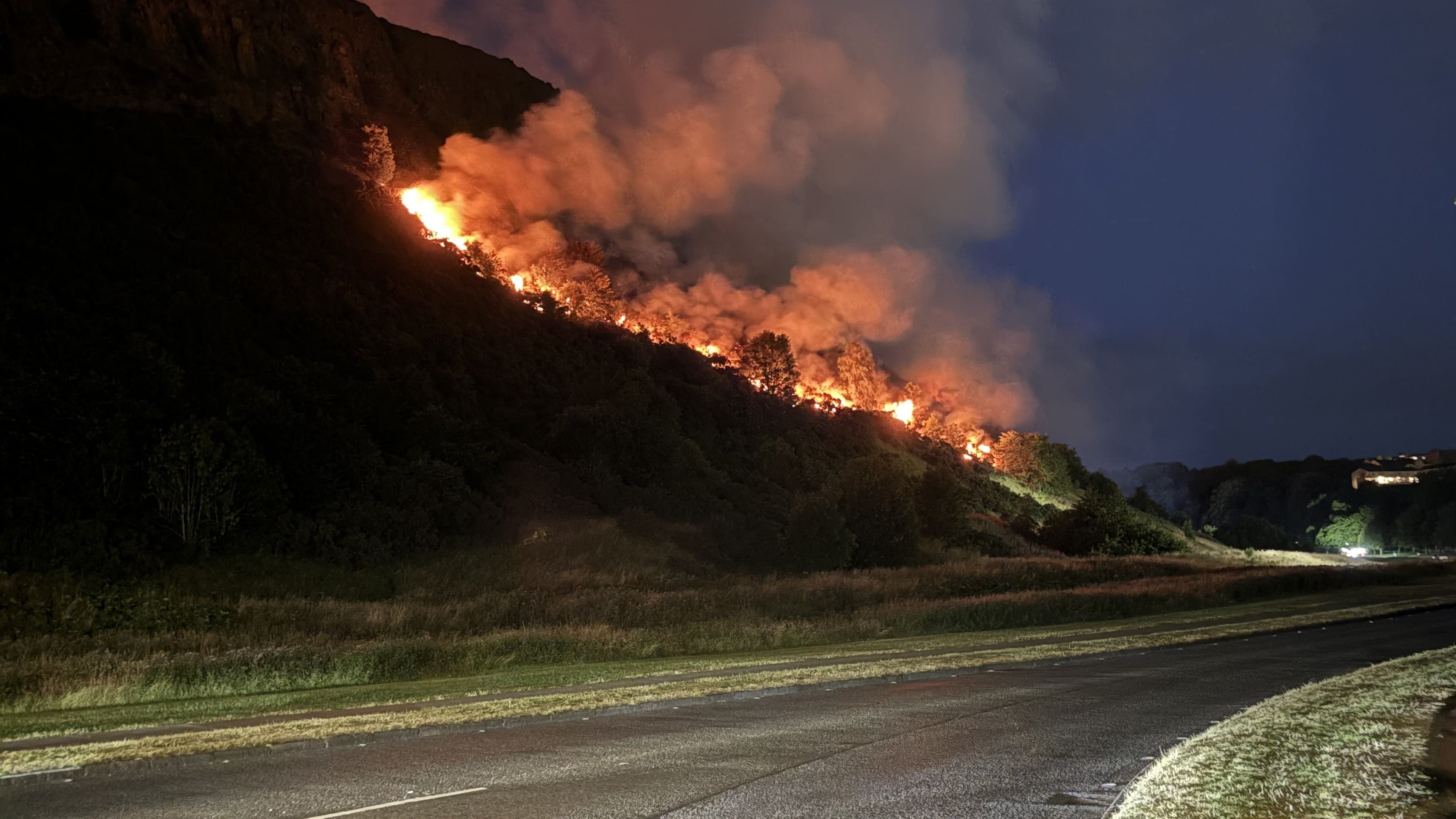 Fire crews expected to remain at Edinburgh’s Arthur’s Seat blaze for ‘a couple of days’