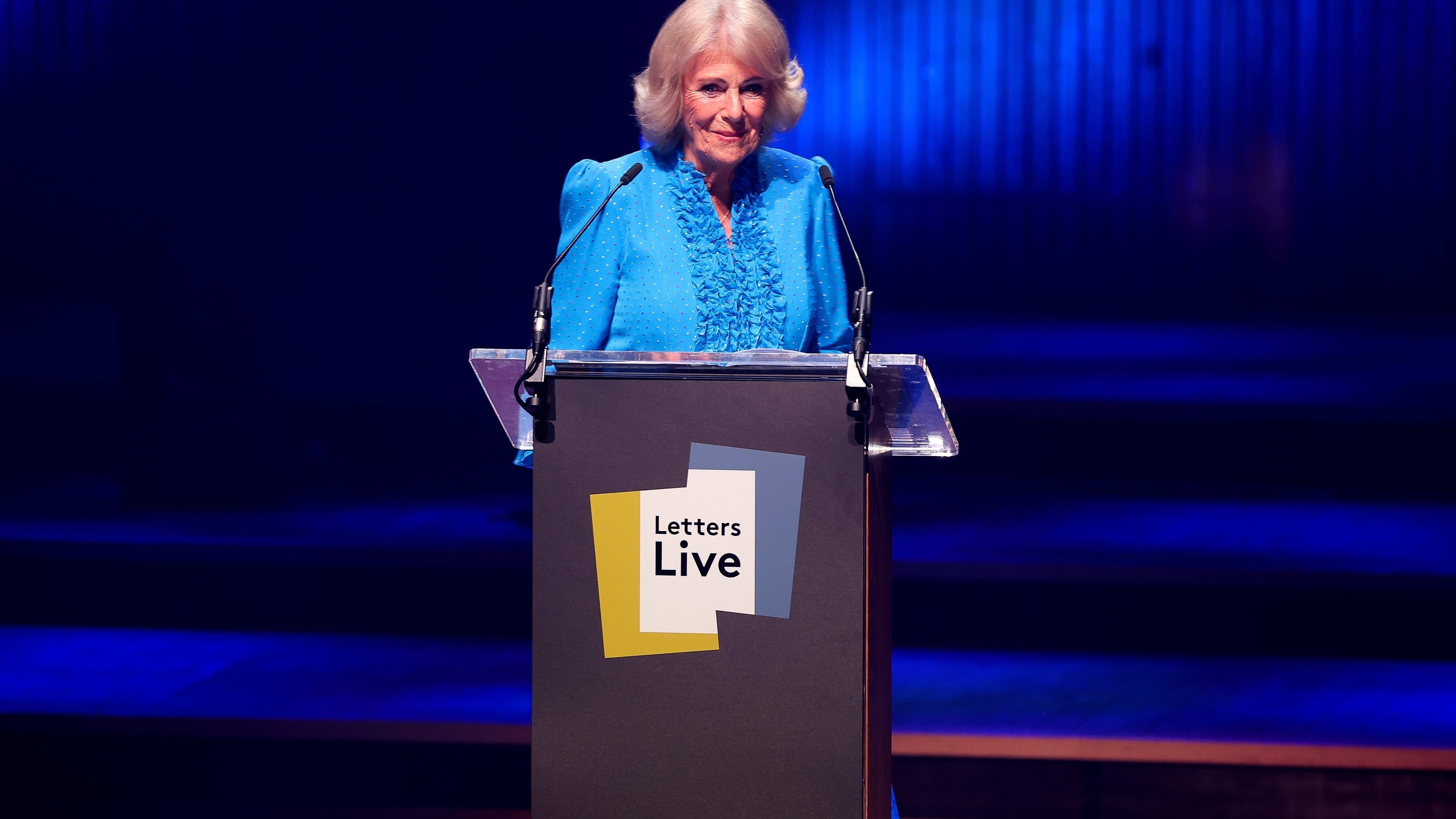Queen Camilla delights London audience with surprise letter reading