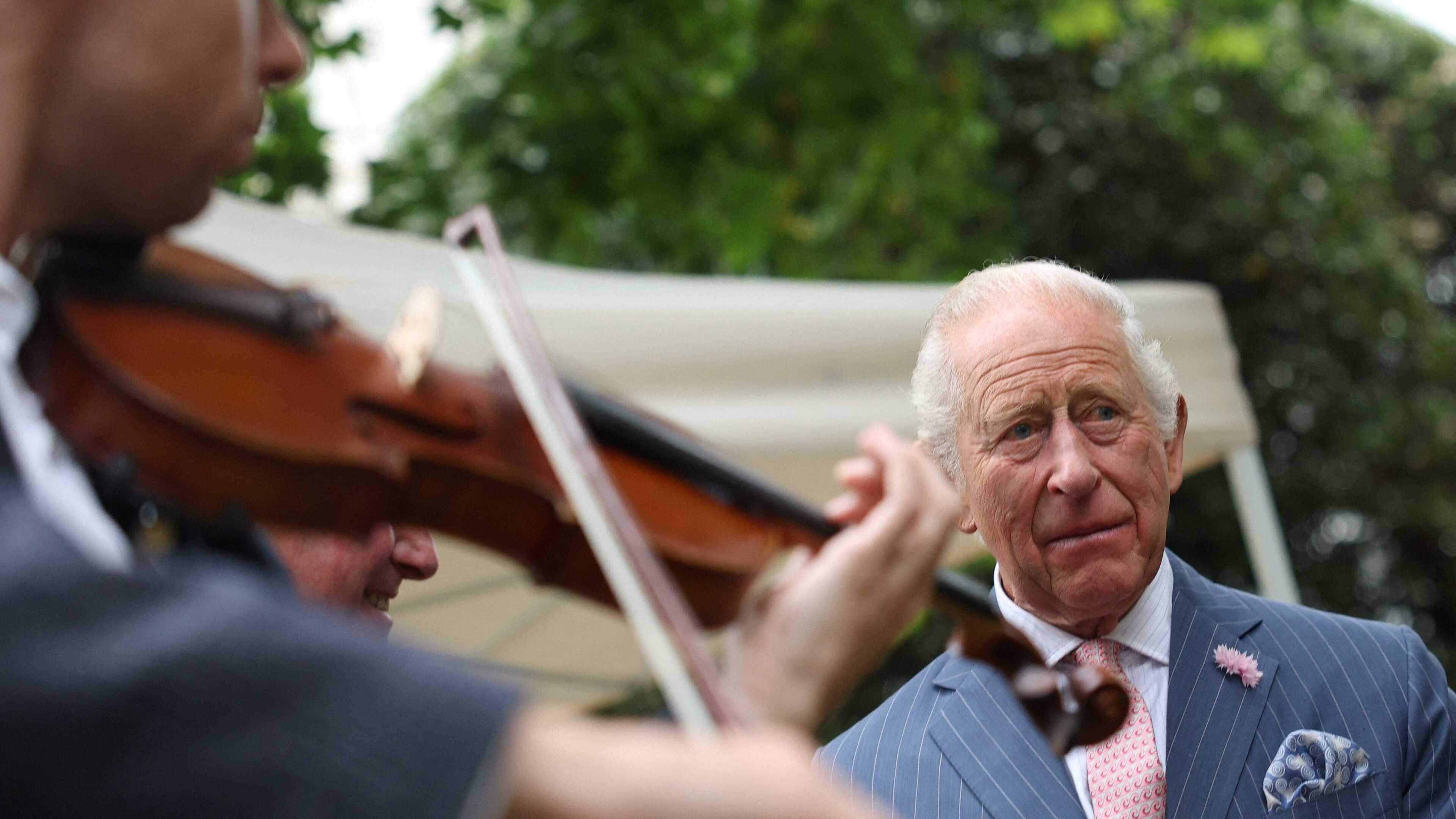 King Charles attends Victoria League garden party after long absence from public events