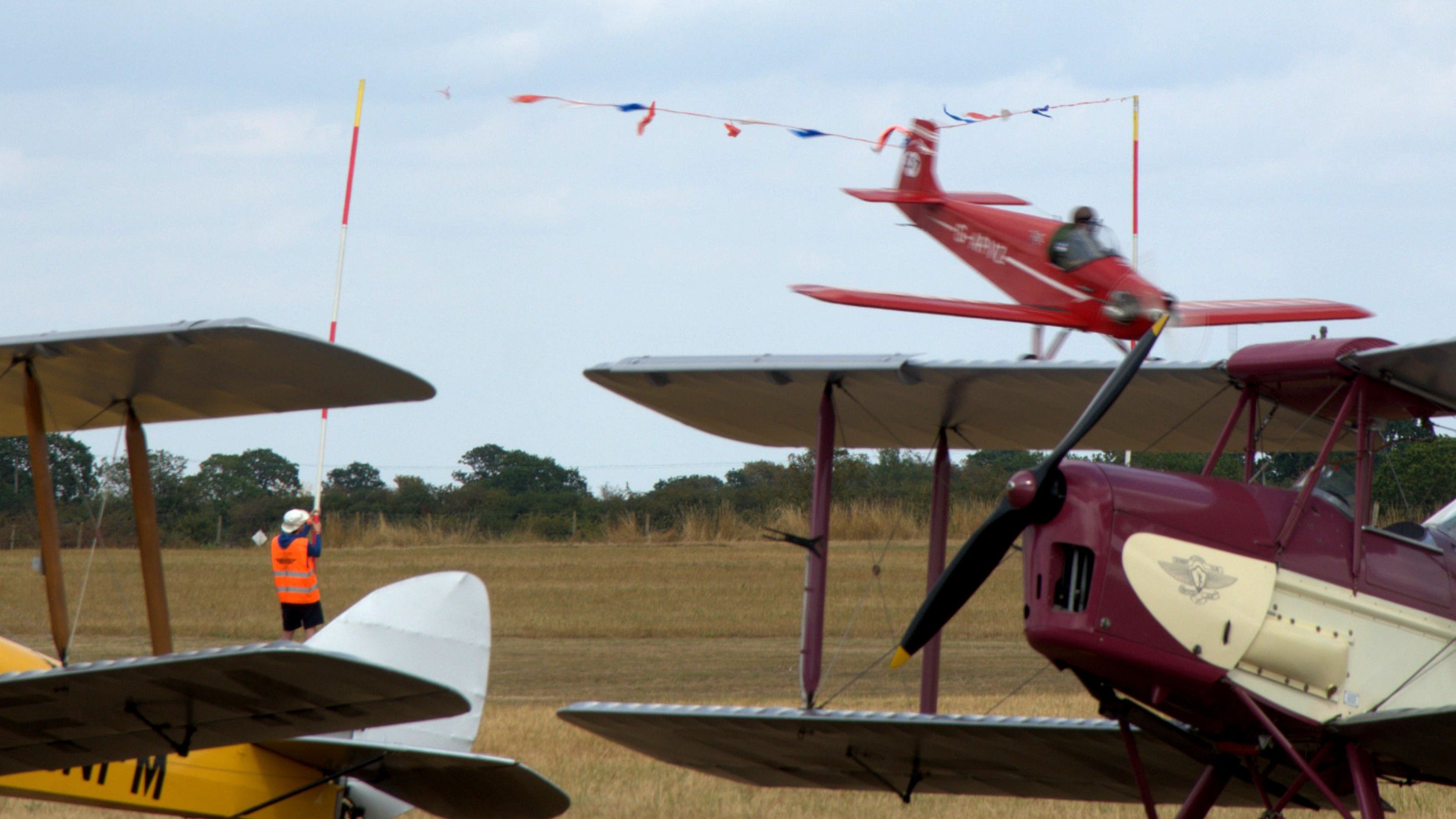 Pilot injured after light aircraft crash at First World War-era aerodrome event