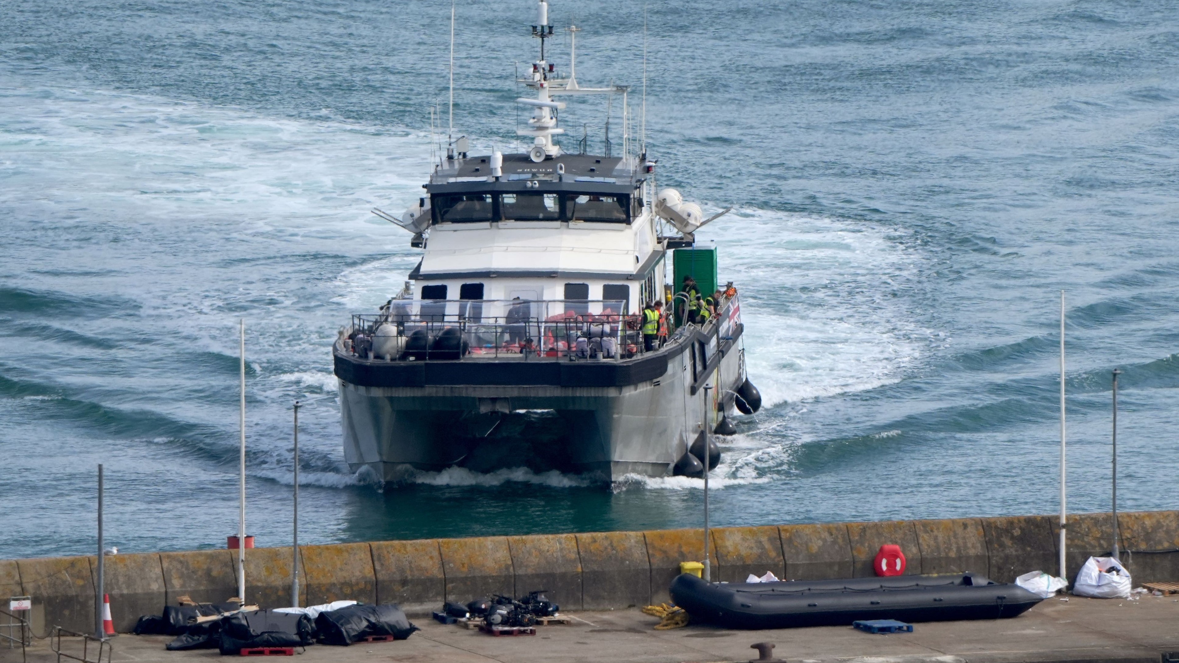 Migrants make crossing to UK after small boats deal clinched with France