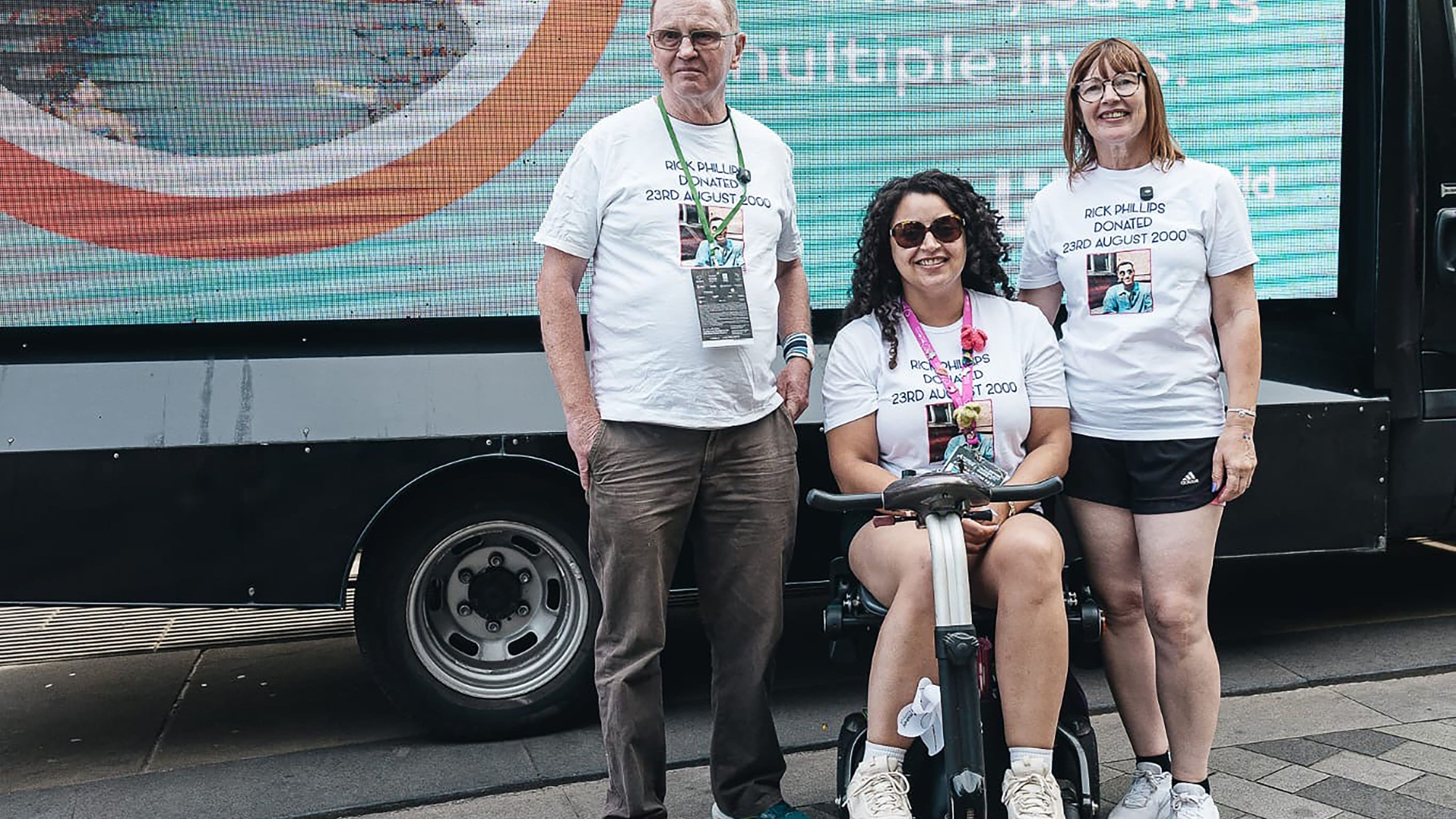 Organ donor’s family meets transplant recipient at charity games