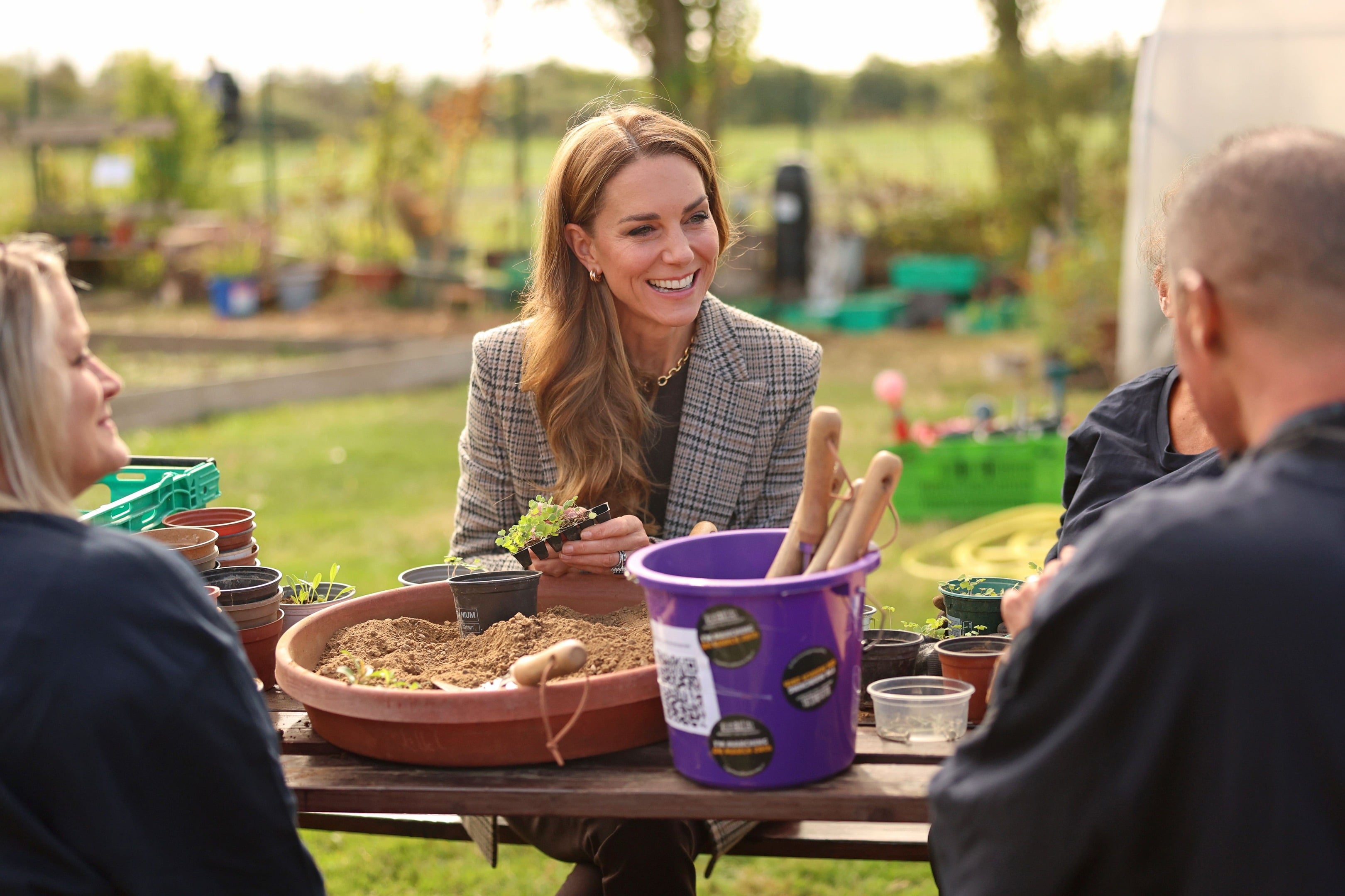 Kate shows green-fingered side during visit to charity garden initiative |  Belfast Telegraph