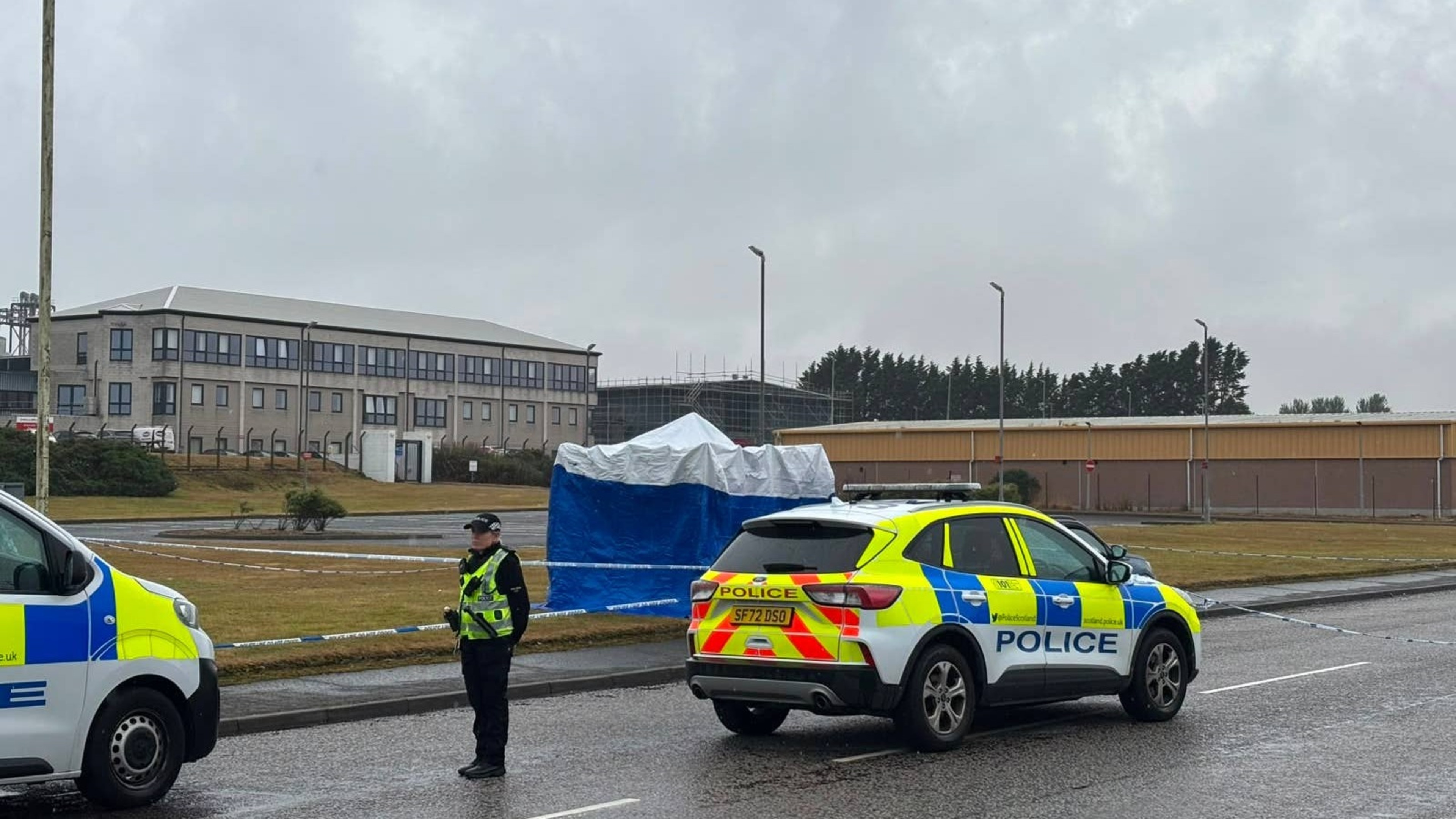 Man arrested after nine-year-old girl found injured at industrial estate dies