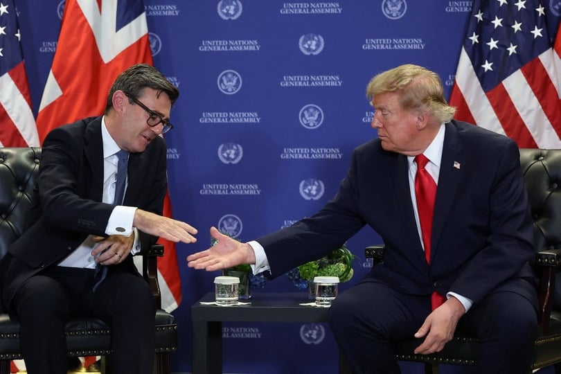 Andy Burnham raised the issue of Starlink with Donald Trump (PA)