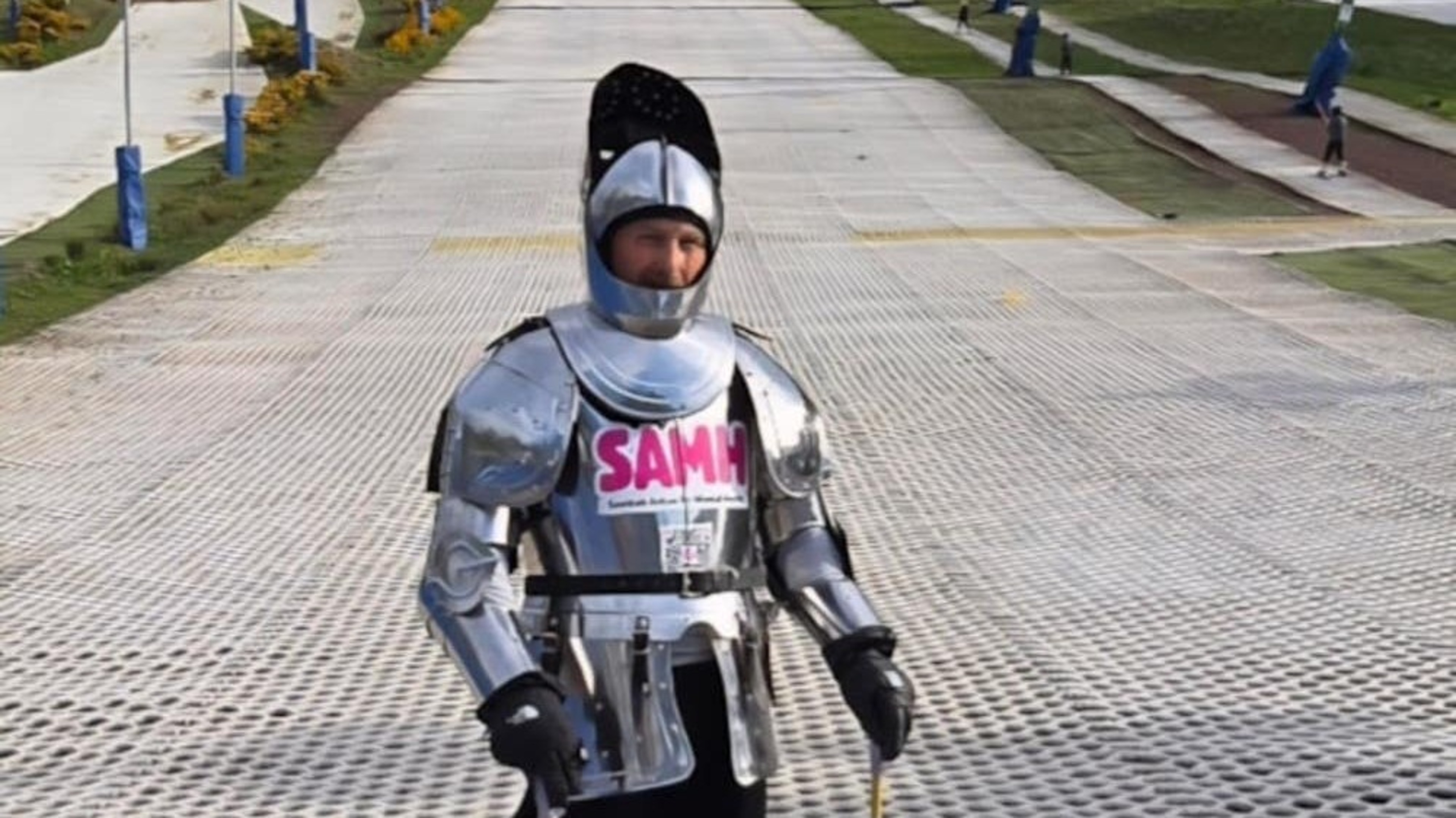 A chink in your armour is OK, says marathon runner supporting mental health
