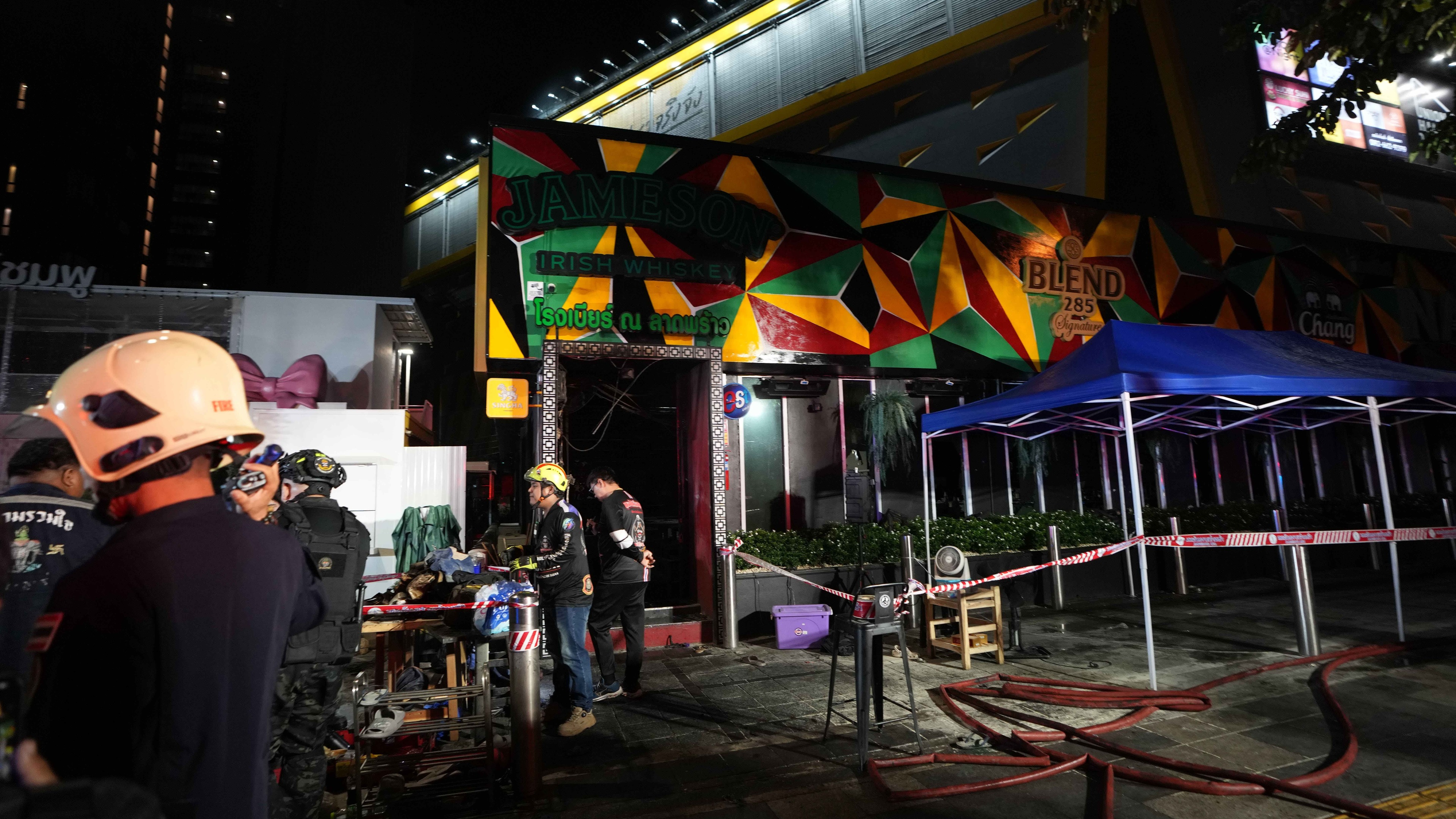 Twenty-seven people killed in fire at Bangkok pub, say officials