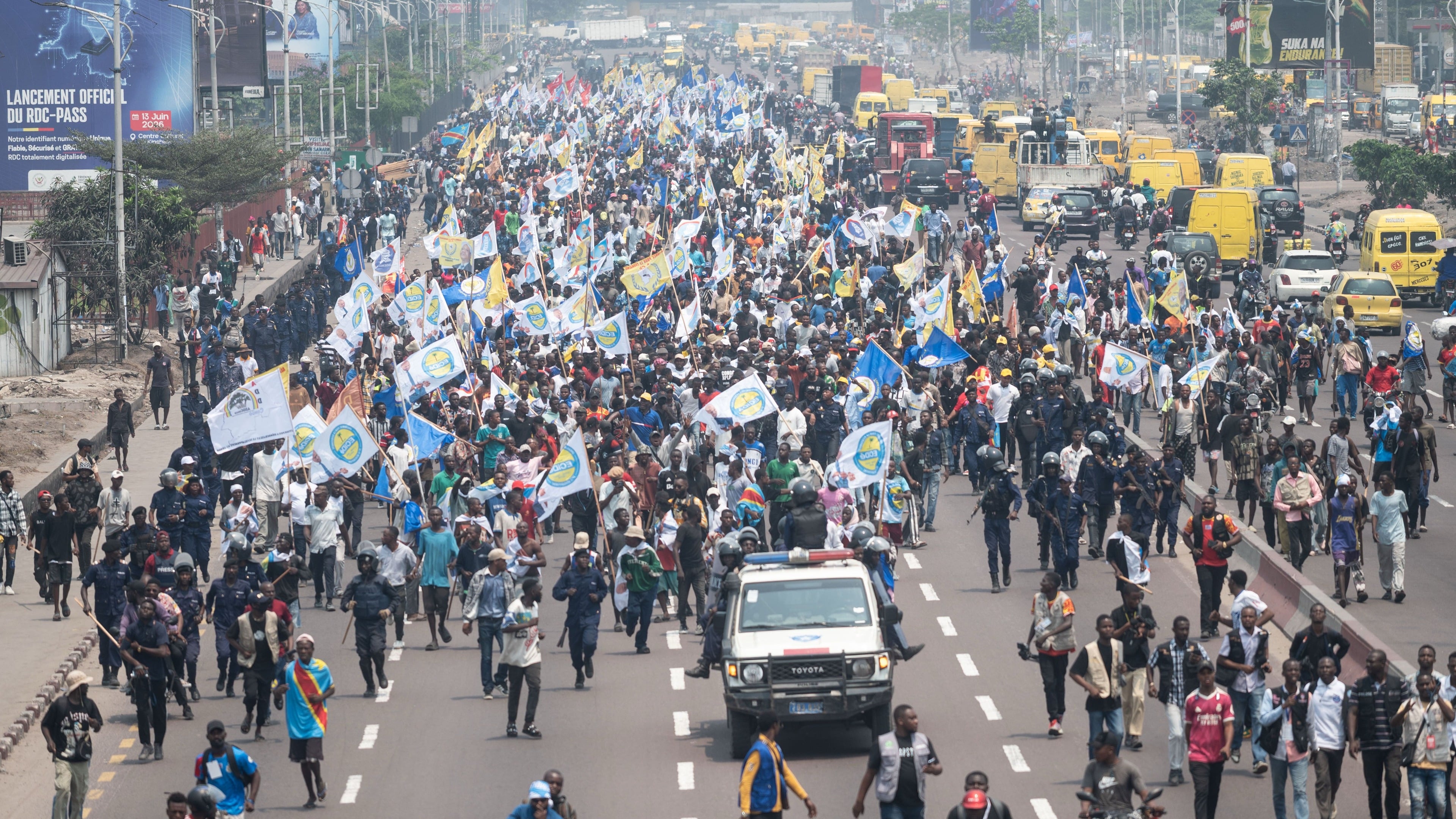Police fire tear gas to disperse protests in DR Congo over constitutional changes
