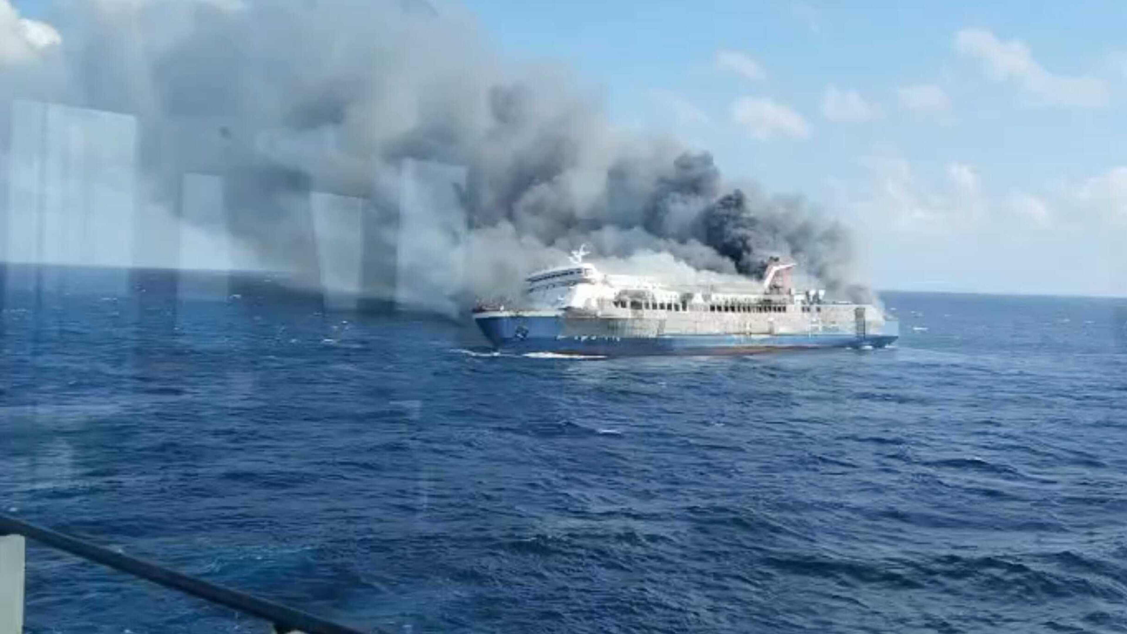 Fire engulfs Indonesian passenger ferry off Java, killing at least five
