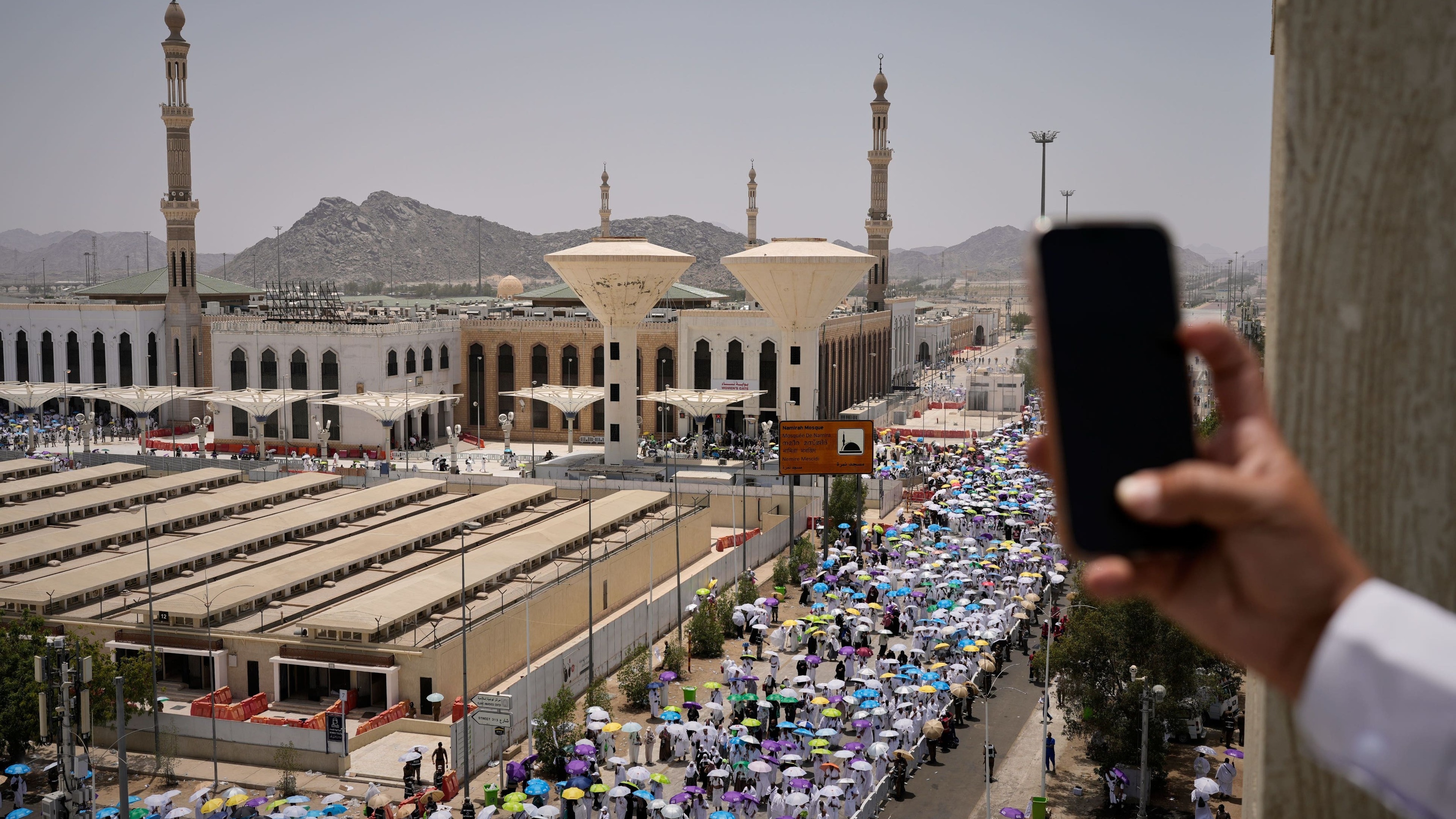 Muslim pilgrims converge on Mount Arafat as Hajj reaches its peak