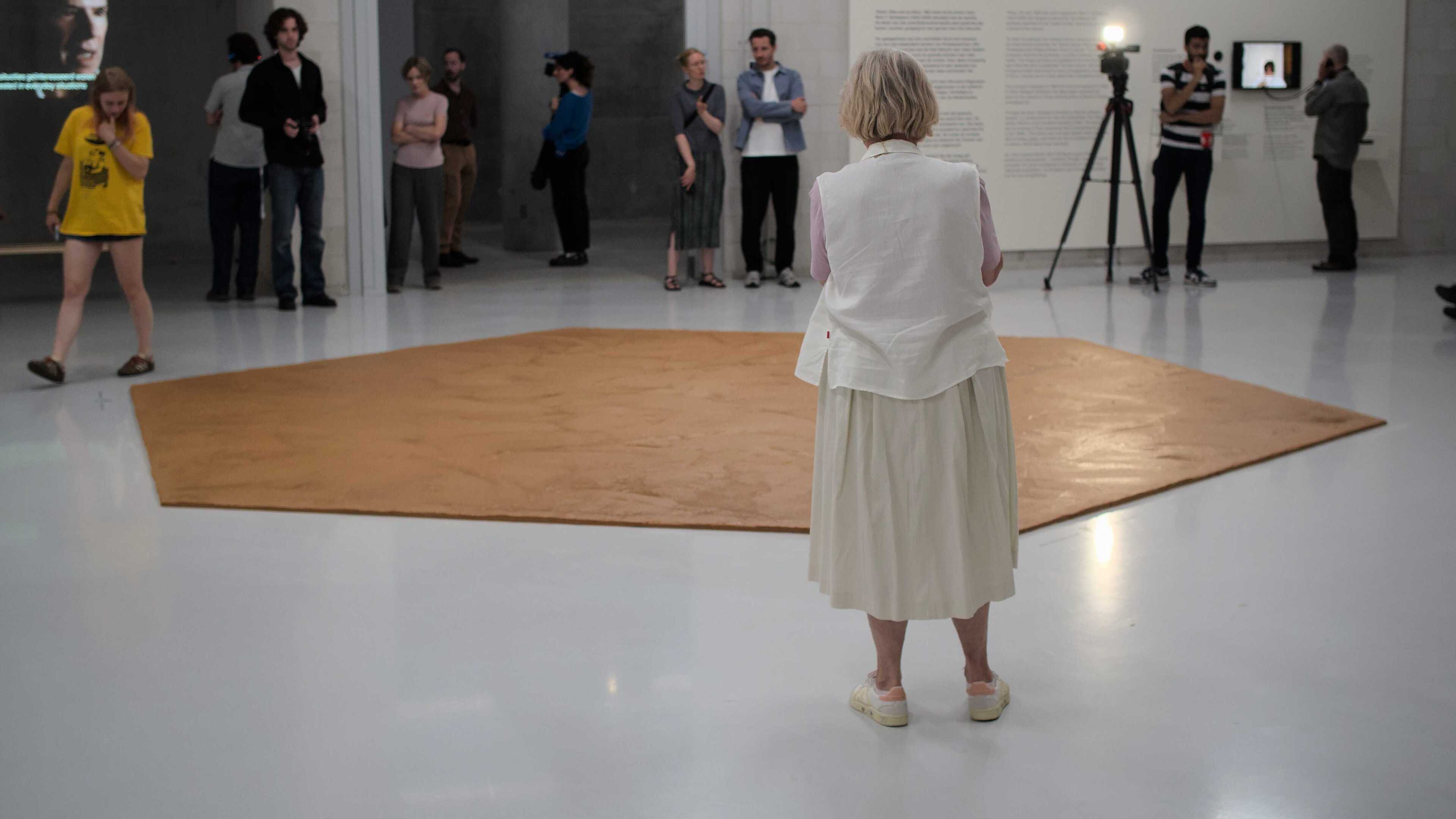 Dutch museum recreates peanut-butter floor tribute for artist Wim T. Schippers
