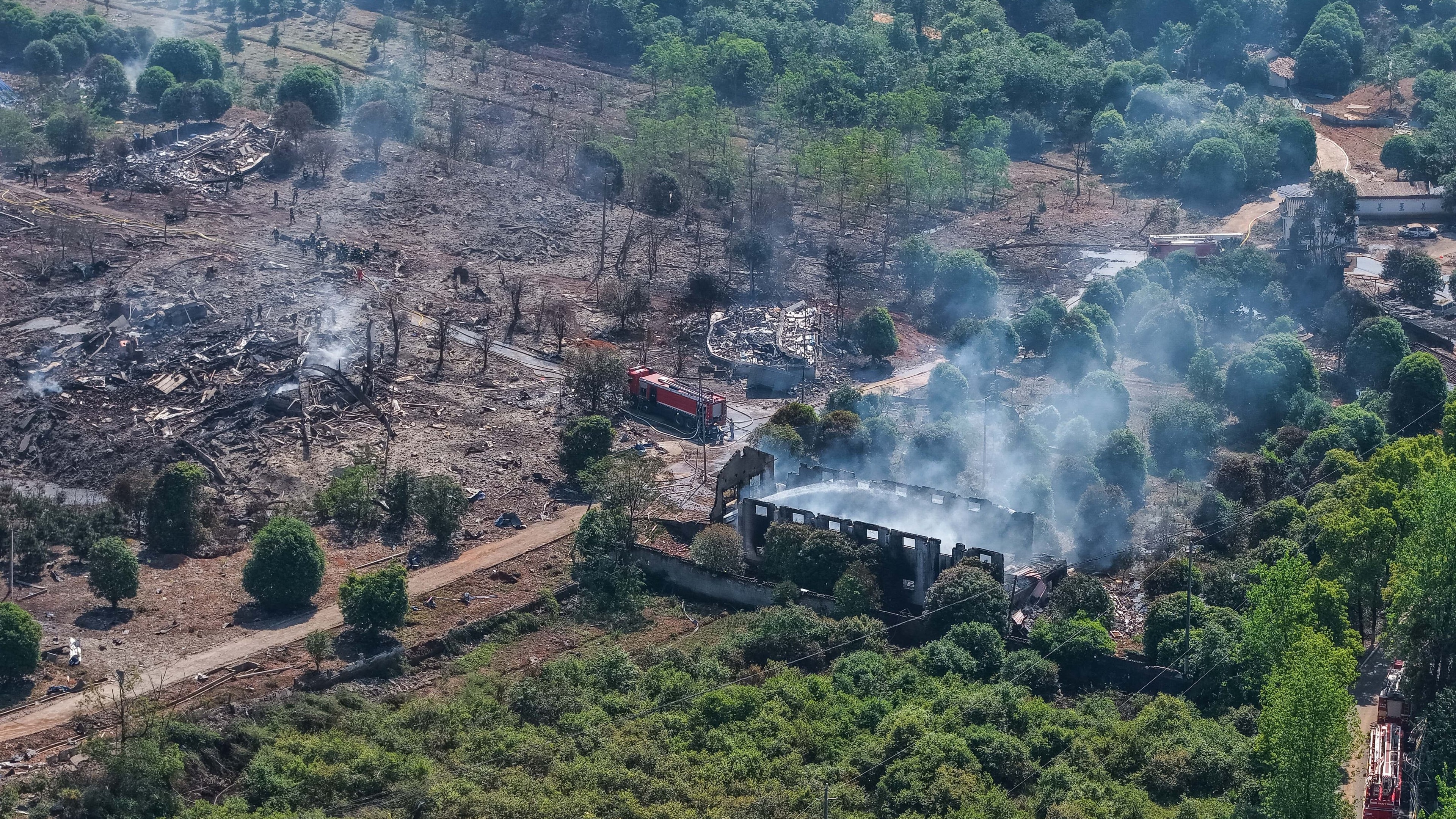 At least 26 killed by explosion at fireworks plant in central China