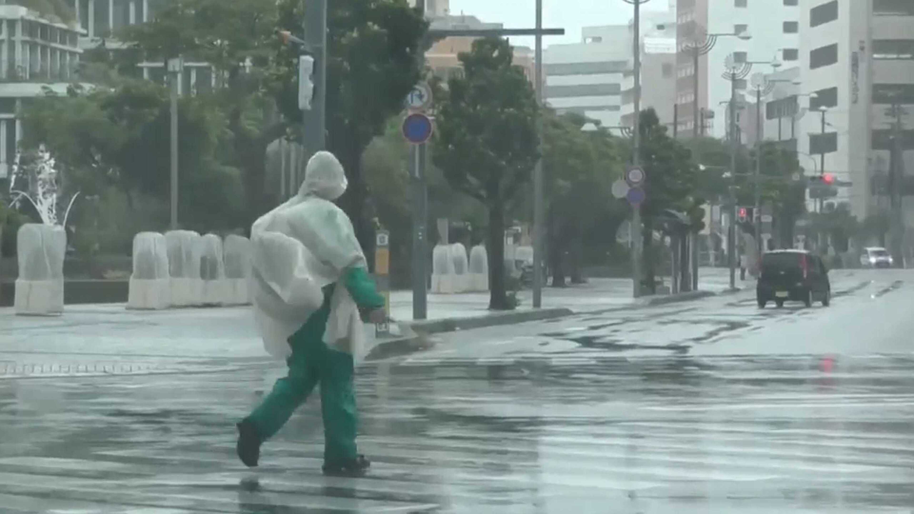 Typhoon Dolphin closes Okinawa airport and grounds flights