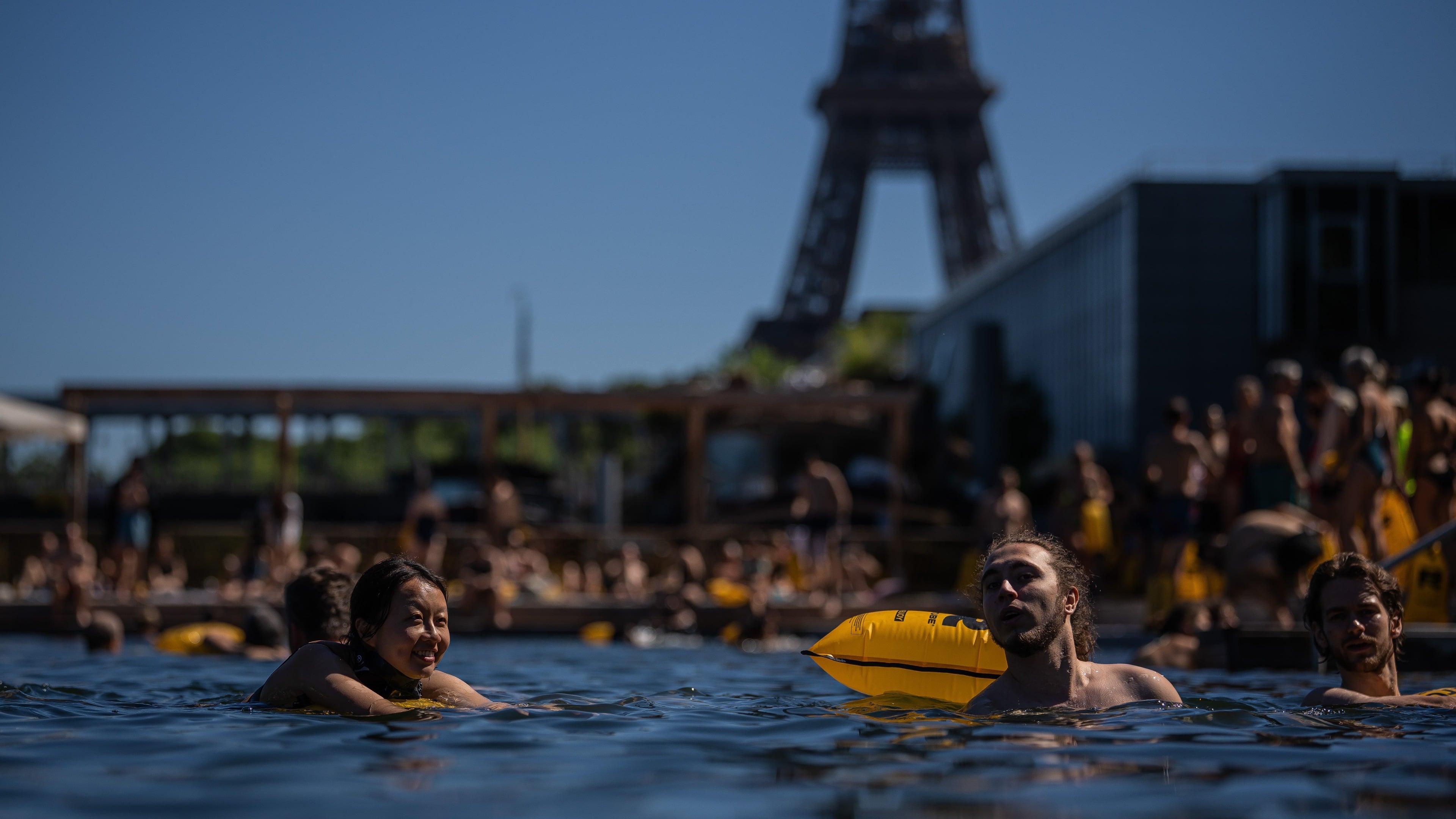 Paris reopens three supervised Seine swimming sites for second summer