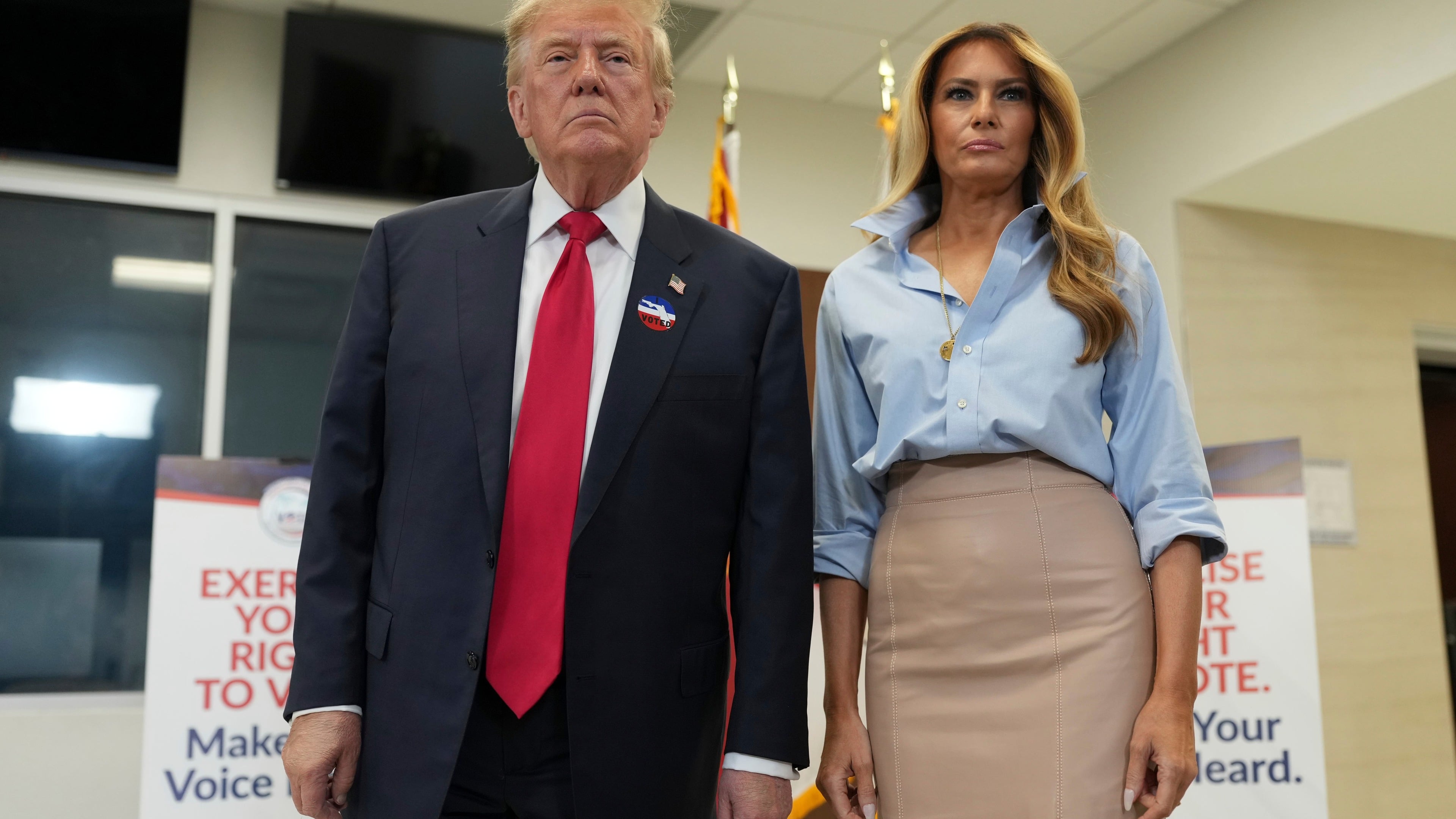 Donald Trump casts midterm ballot early in Florida