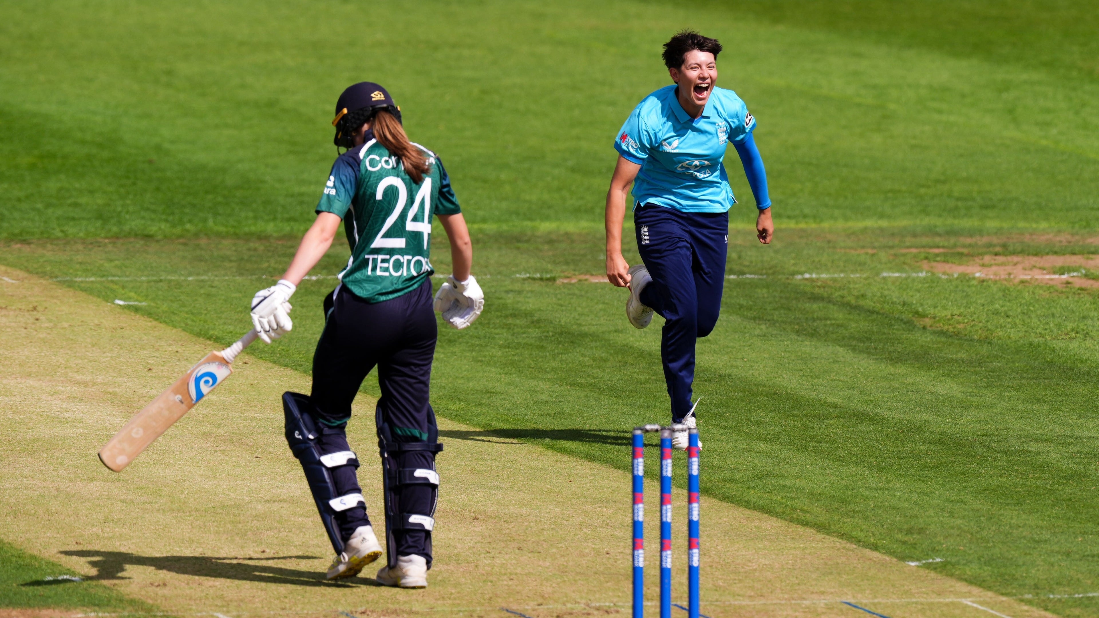 Issy Wong takes five wickets as England secure series victory