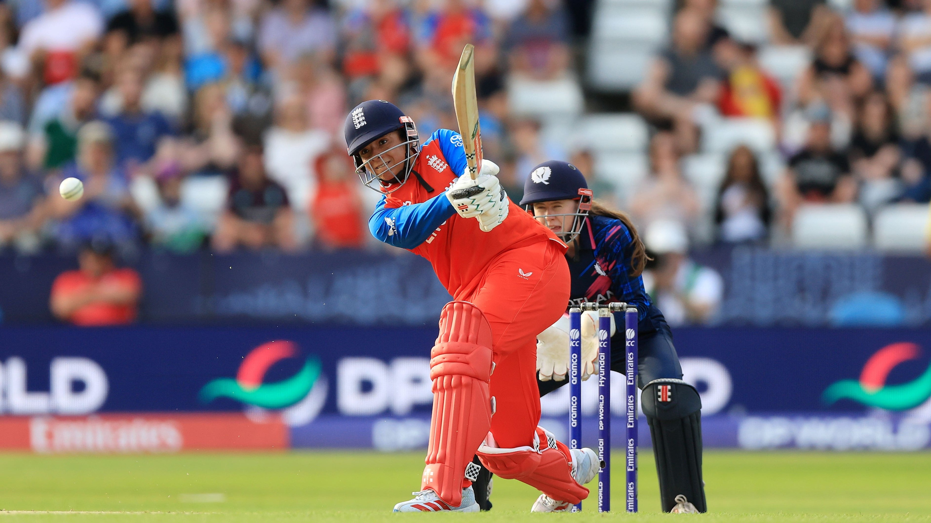 Sophia Dunkley steps up in Nat Sciver-Brunt’s absence as England beat Scotland