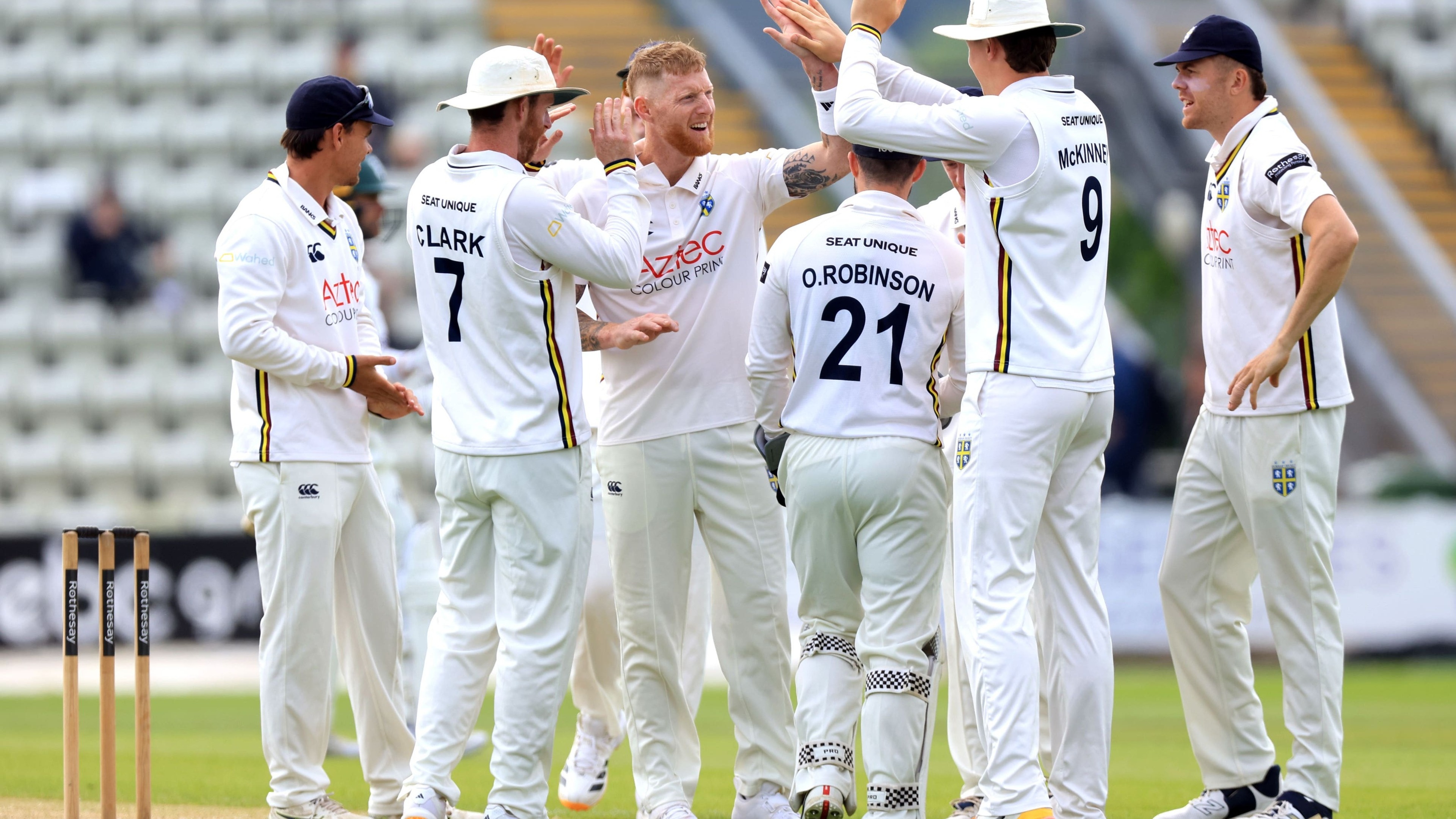 England skipper Ben Stokes strikes early on return to action for Durham