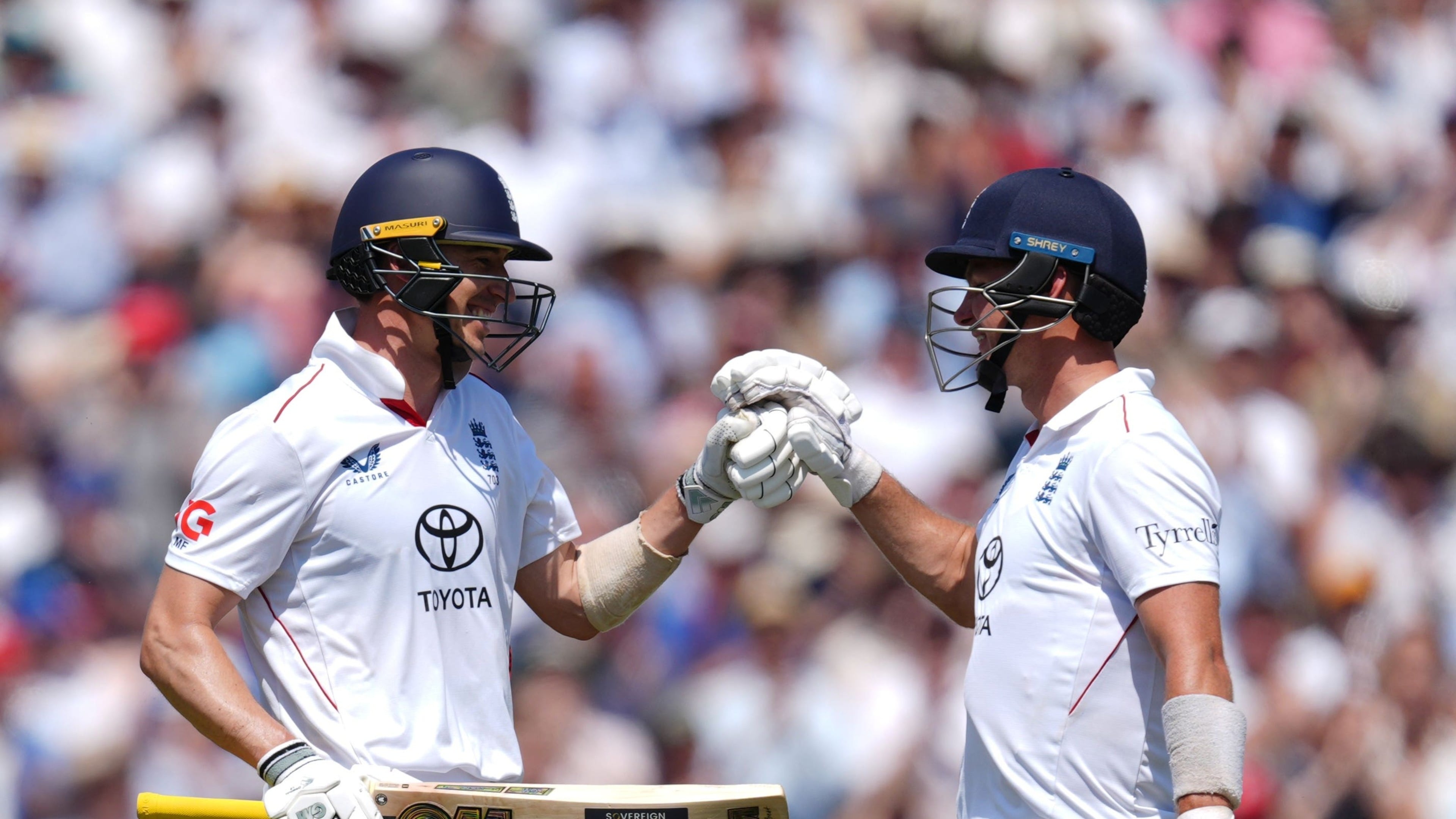 Matt Fisher’s half-century steadies England after early wickets