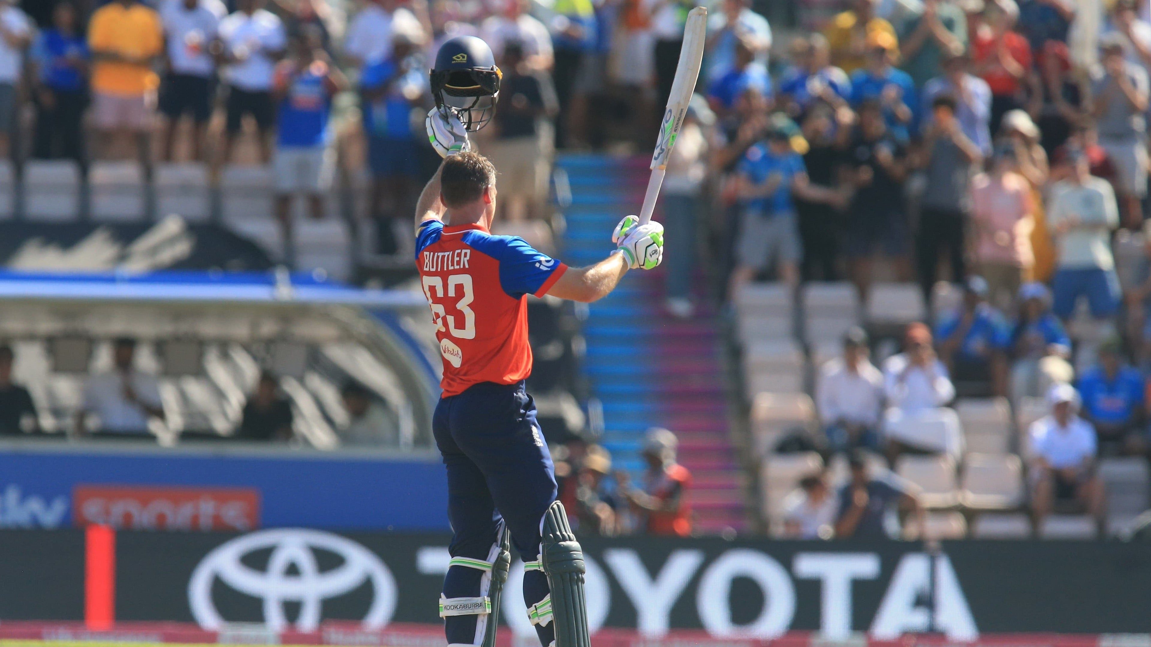 Jos Buttler’s 131 powers England to 56-run win and 4-0 T20 series sweep