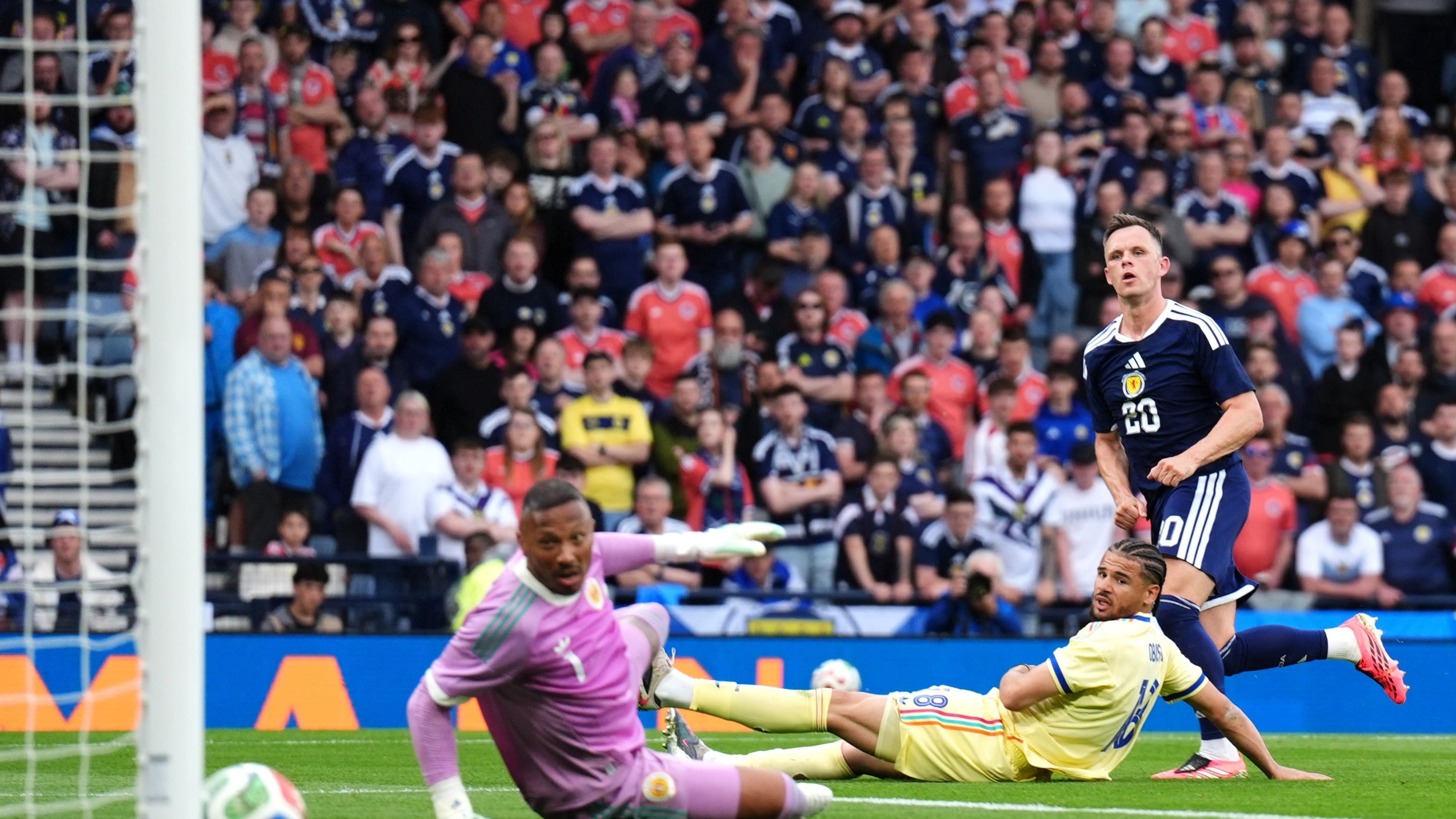 Lawrence Shankland bags a brace as Scotland hit back to beat 10-man Curacao