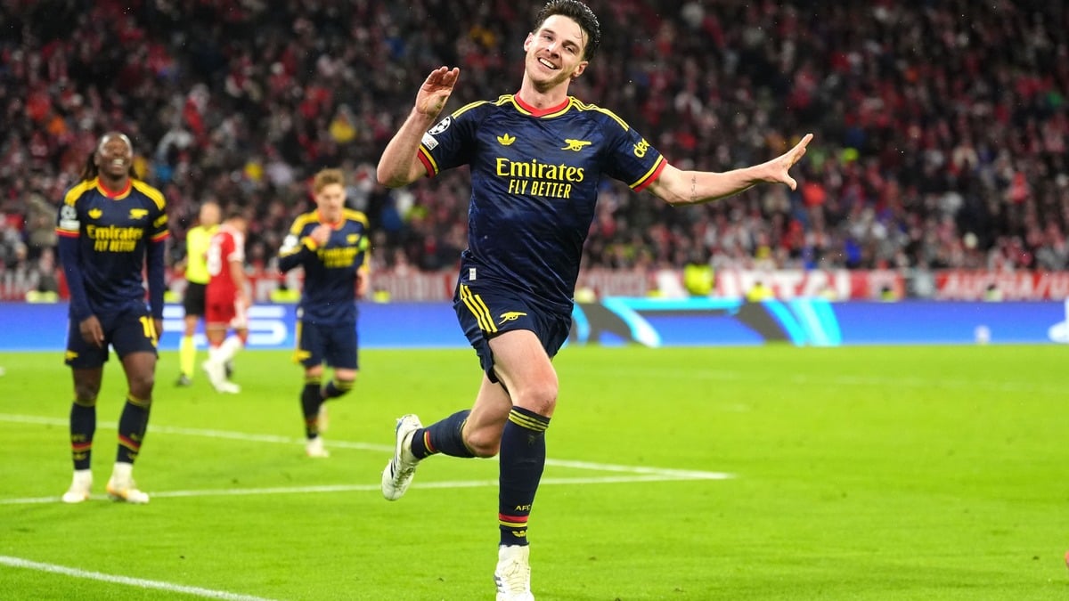 Declan Rice steals Harry Kane's thunder as late strike snatches Arsenal point at Bayern Munich