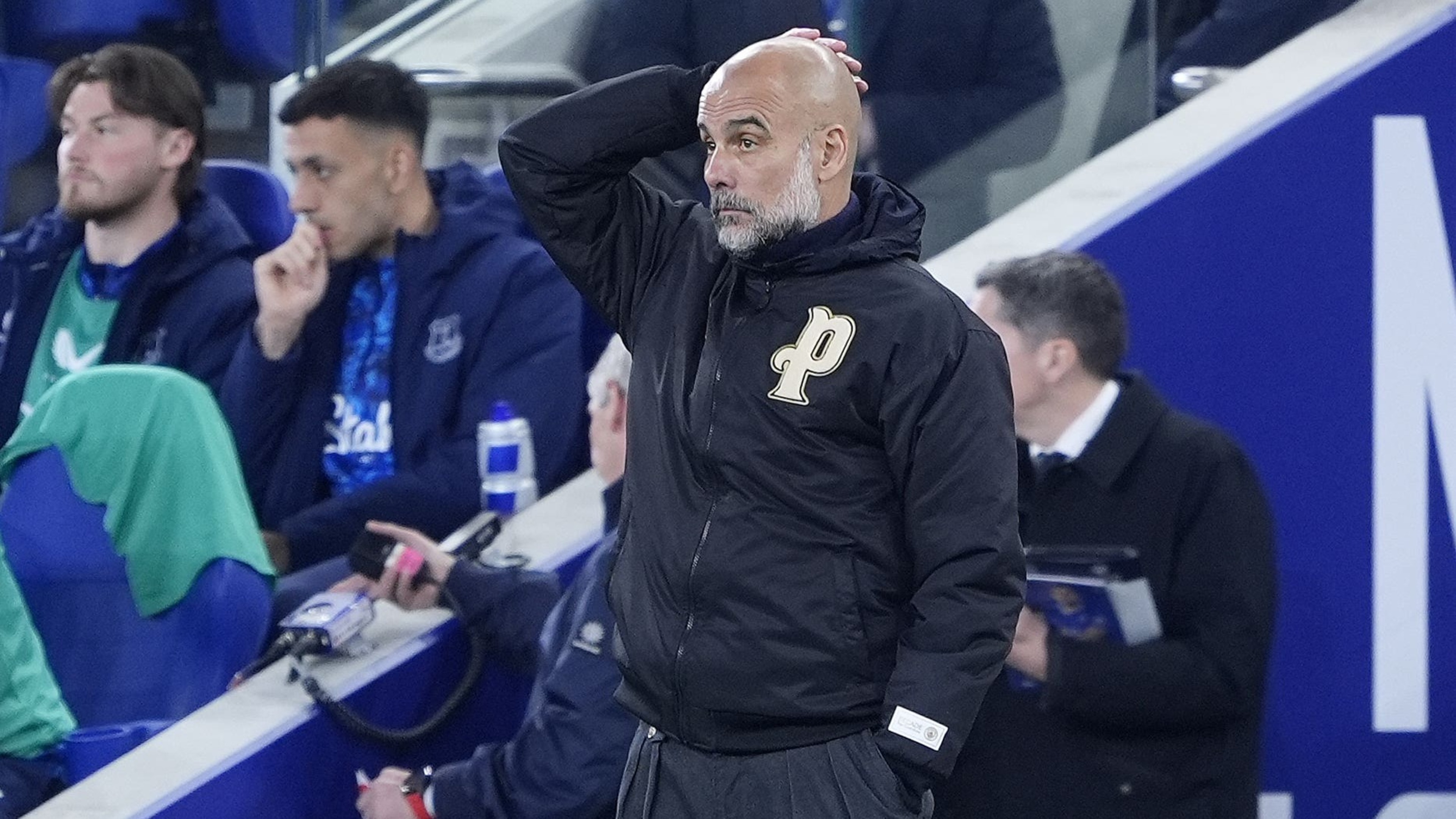 Guardiola says Manchester City will keep pushing in Premier League title race after Everton draw