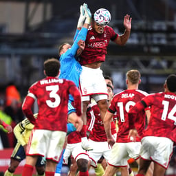 Arsenal struggled to break down stubborn Forest (Mike Egerton/PA).
