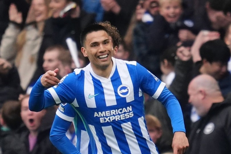 Brighton’s Diego Gomez scored from the halfway line (Adam Davy/PA)