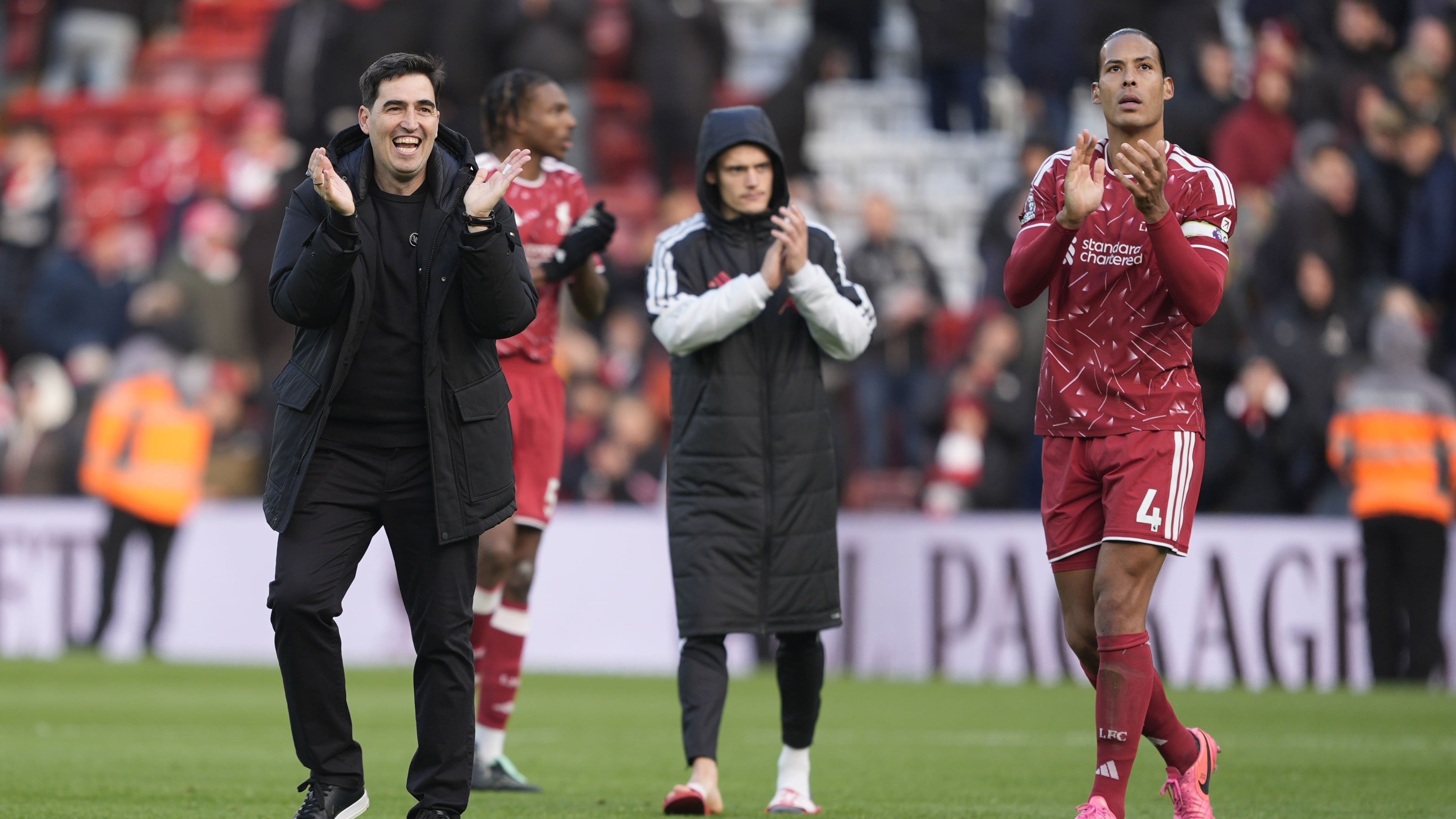Andoni Iraola happy after his first league win at Anfield as Liverpool boss