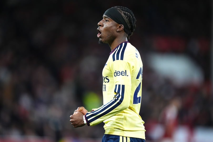 Noni Madueke scored the winner for Arsenal (Mike Egerton/PA).