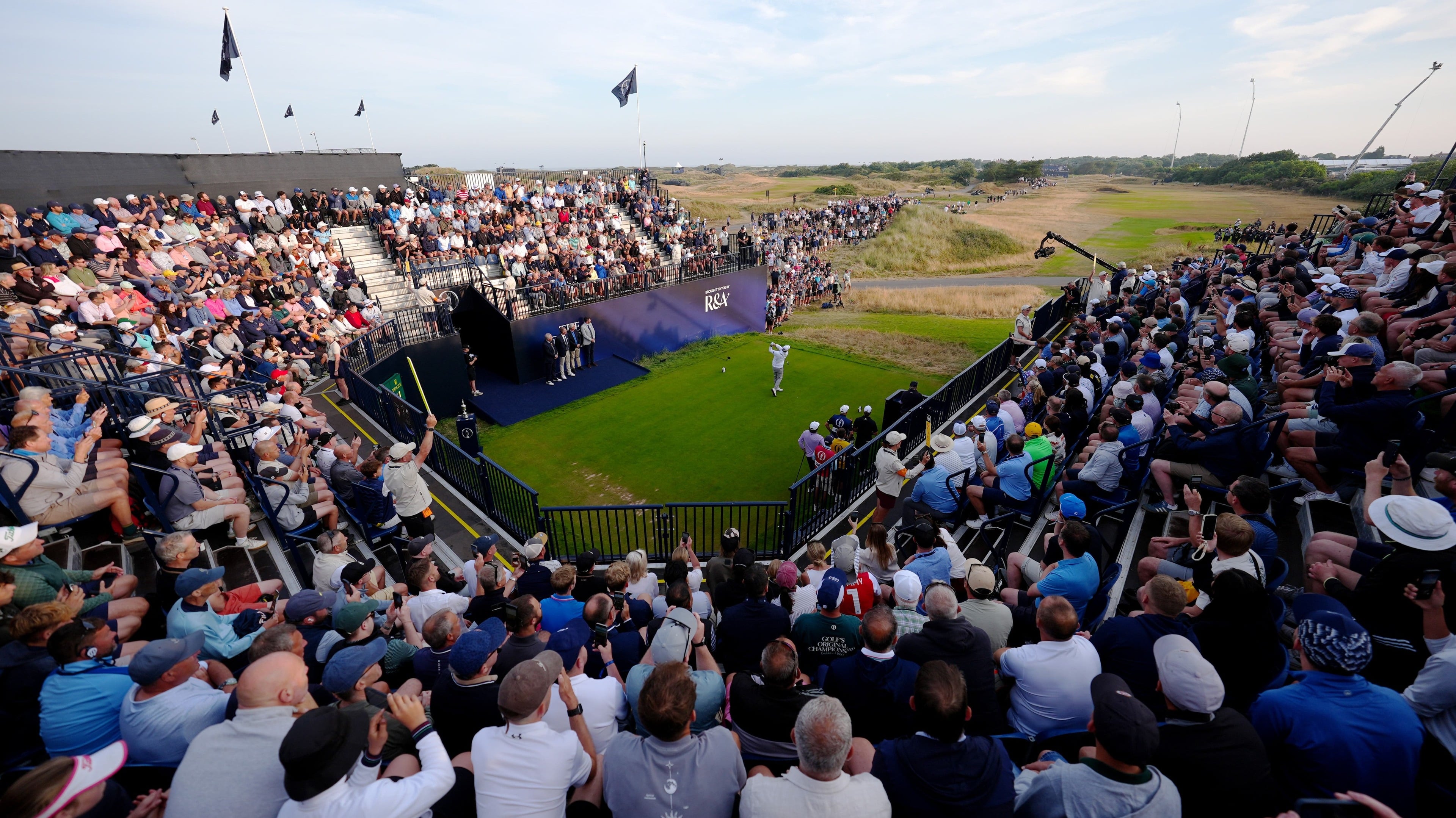 Matthew Baldwin opens play in sunny start at Royal Birkdale for The Open