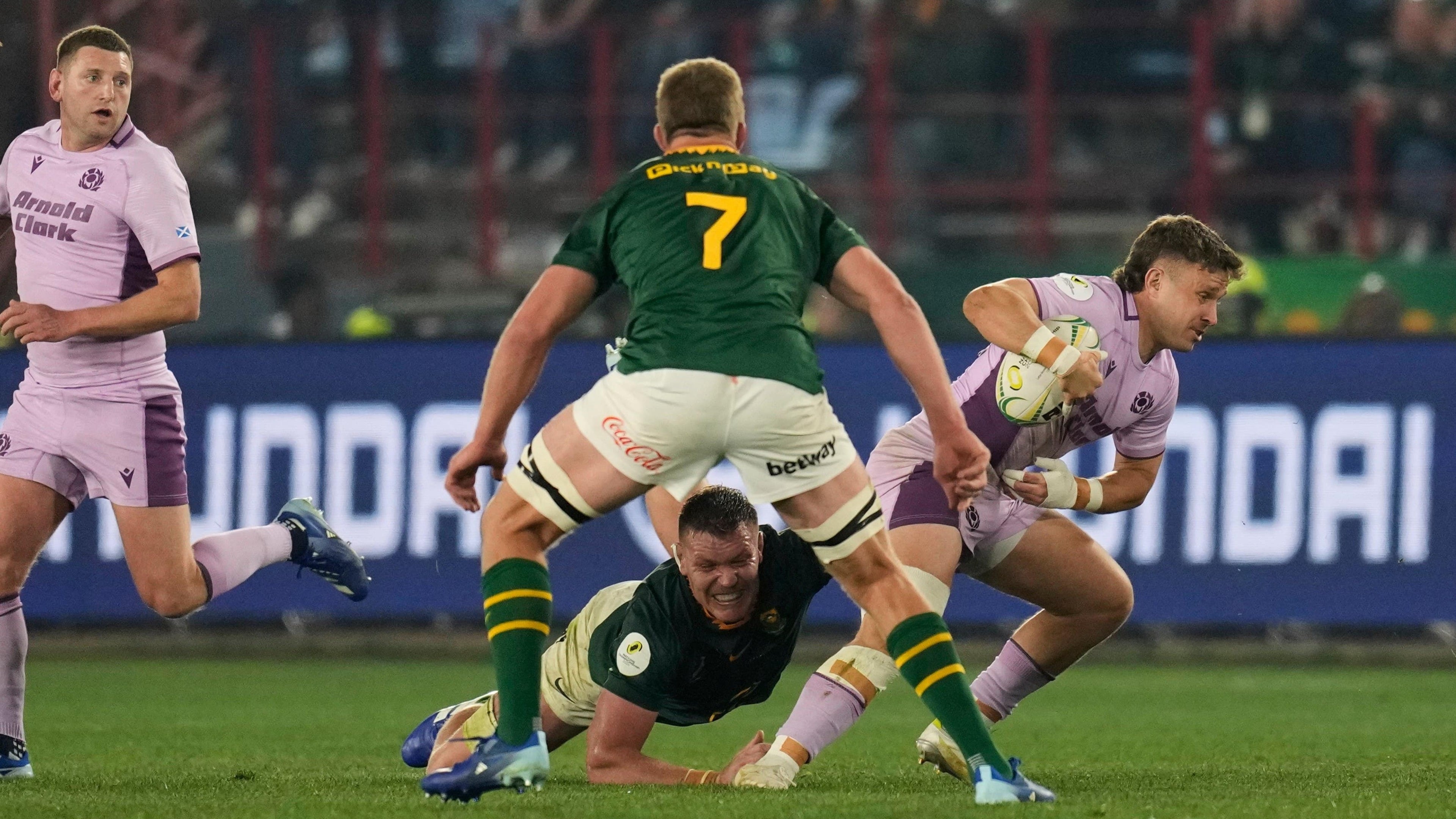 Scotland fall short as South Africa hold on for victory in Pretoria